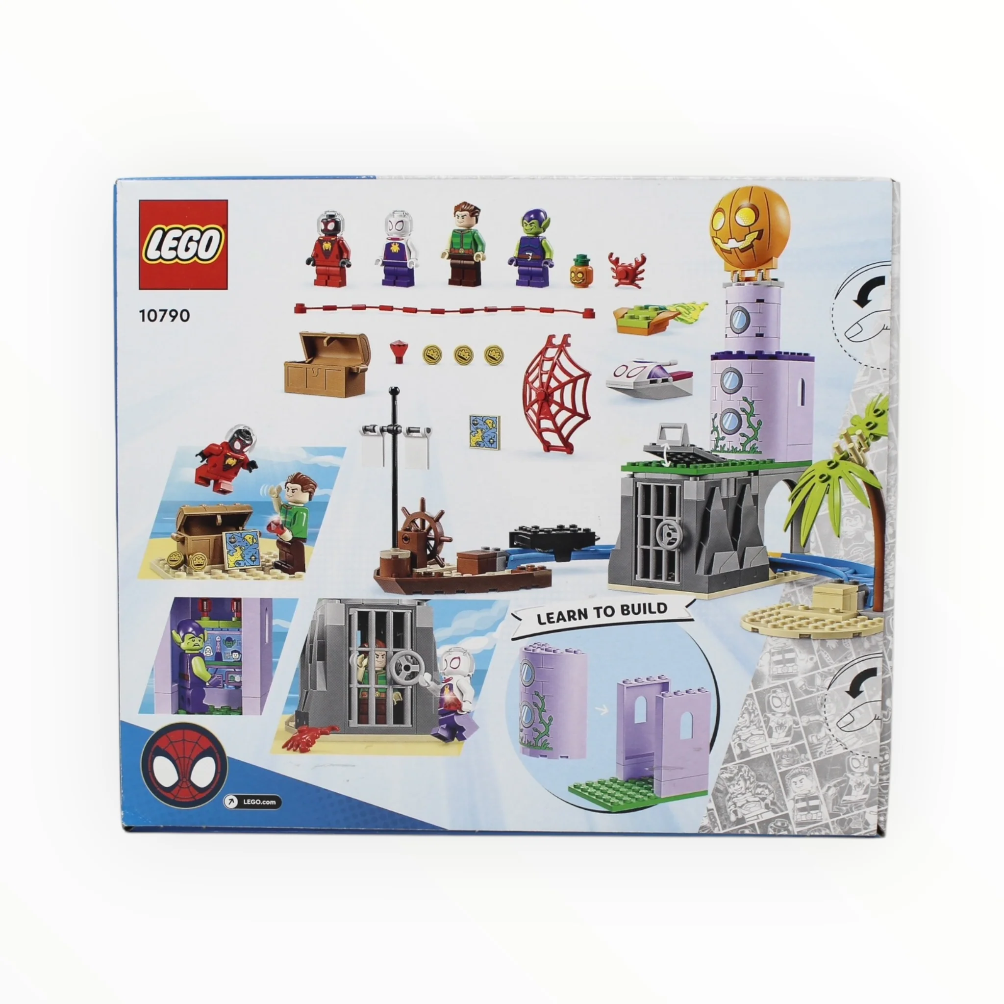 Retired Set 10790 Spidey and his Amazing Friends Team Spidey at Green Goblin's Lighthouse - Image 2