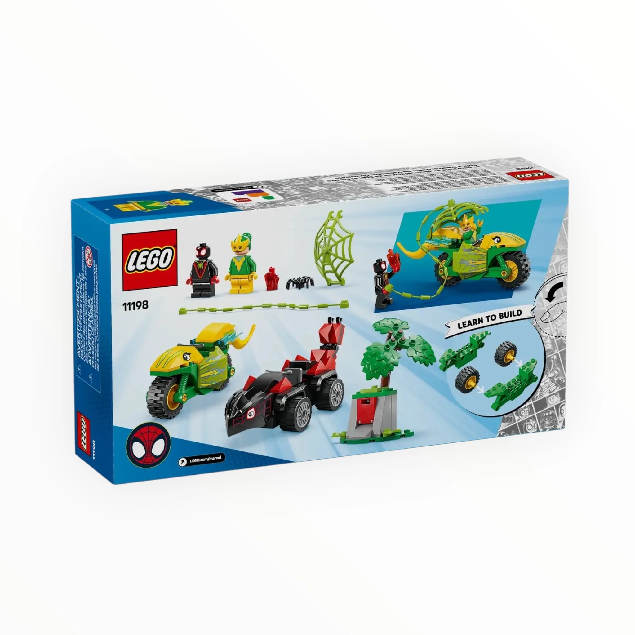 11198 Spidey and His Amazing Friends Spin and Electro Dinosaur Vehicle Chase - Image 3