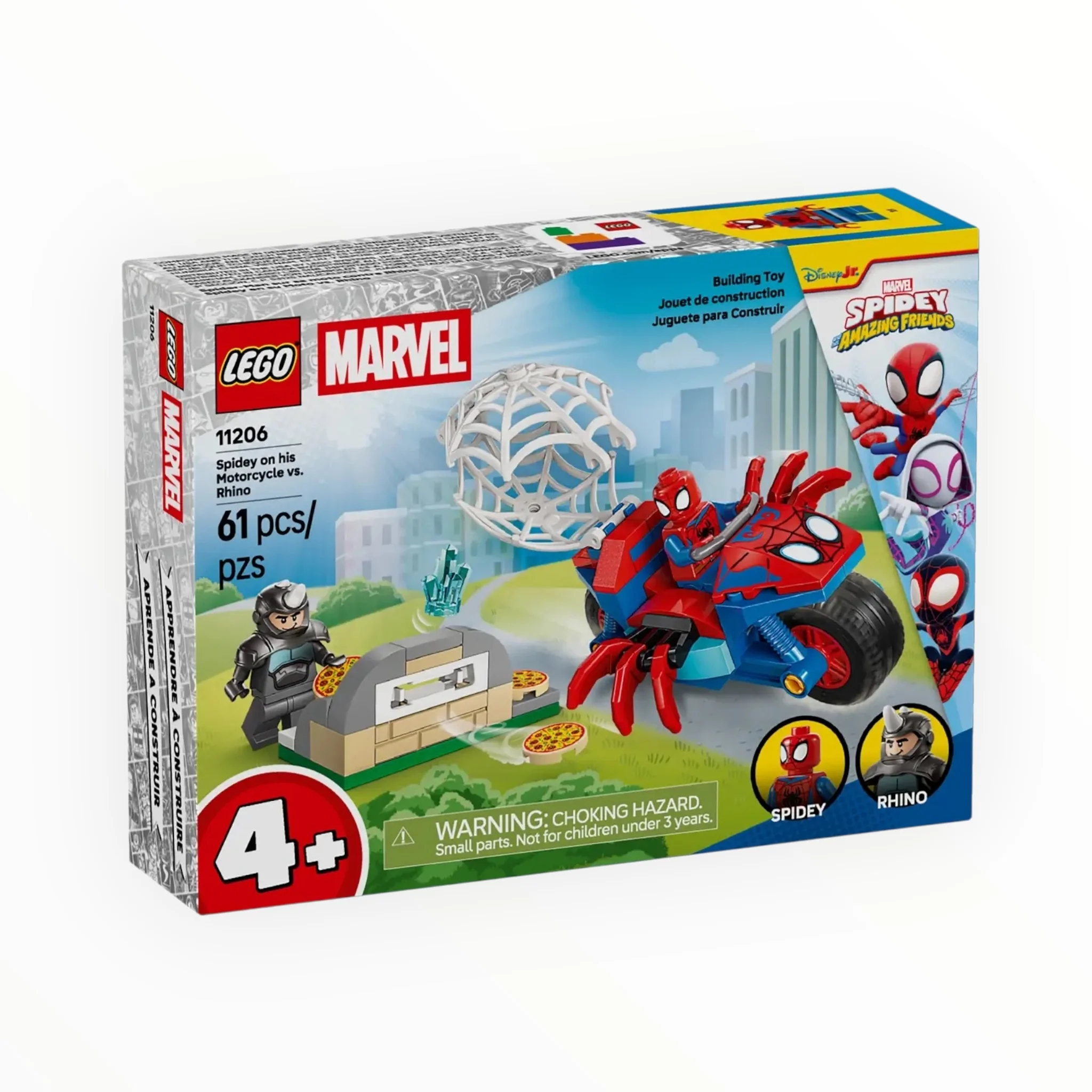 11206 Spidey and his Amazing Friends Spidey on his Motorcycle vs. Rhino - Image 2