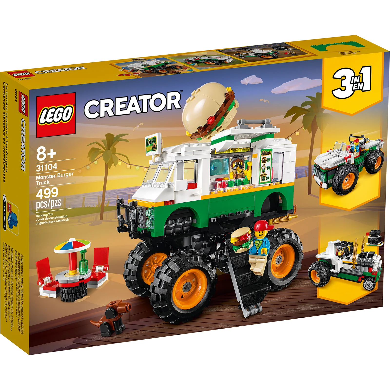Retired Set 31104 Creator Monster Burger Truck - Image 2