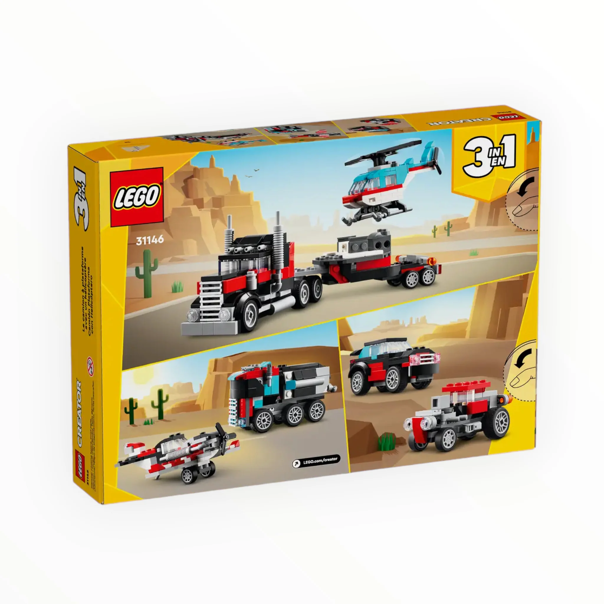31146 Creator Flatbed Truck with Helicopter - Image 2