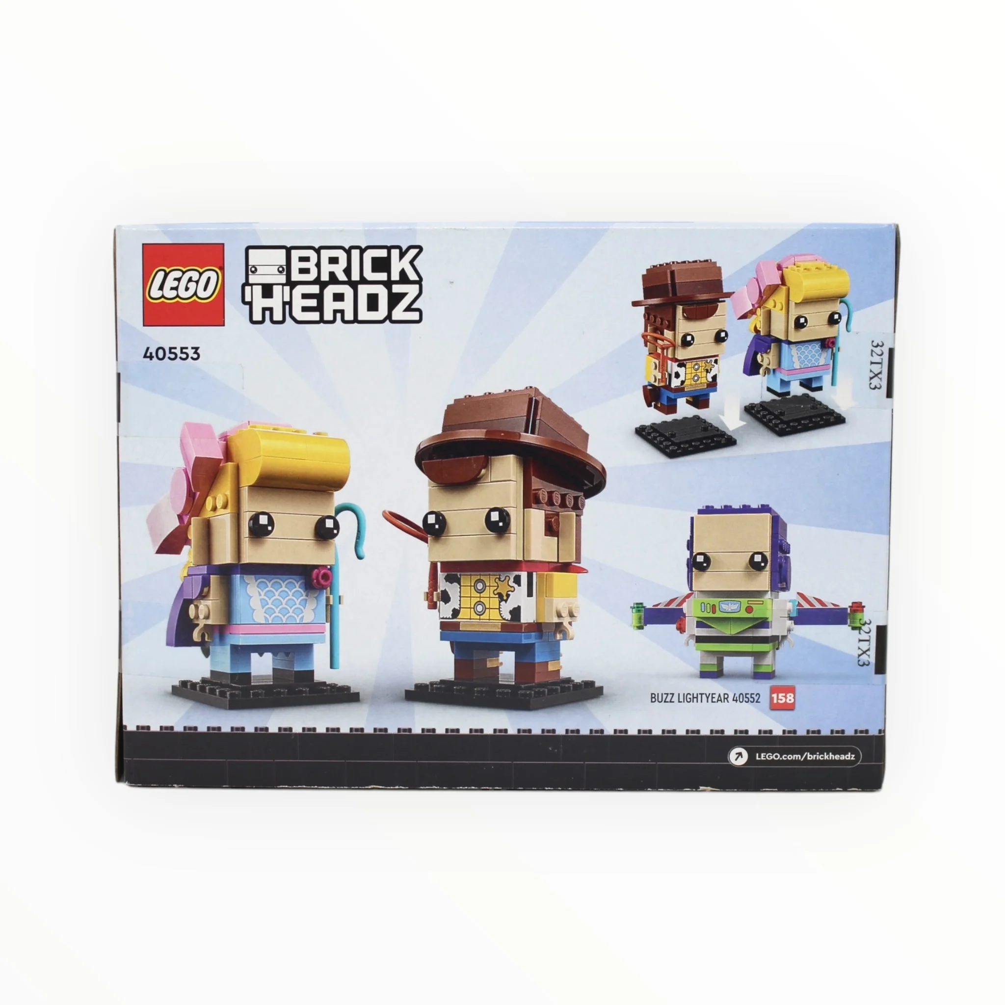 Retired Set 40553 Disney BrickHeadz Woody and Bo Peep - Image 2