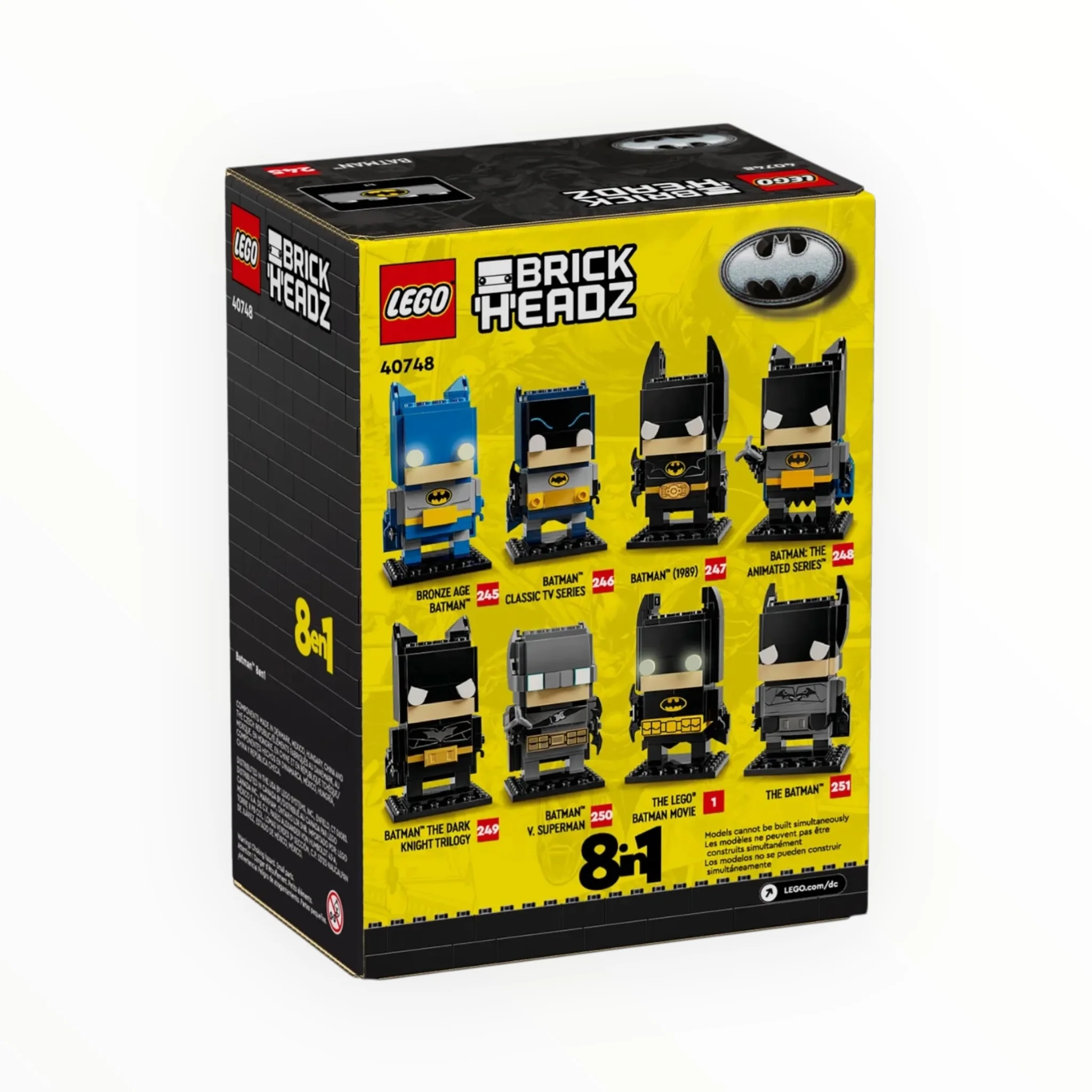 40748 DC BrickHeadz Batman 8in1 Figure - Image 9
