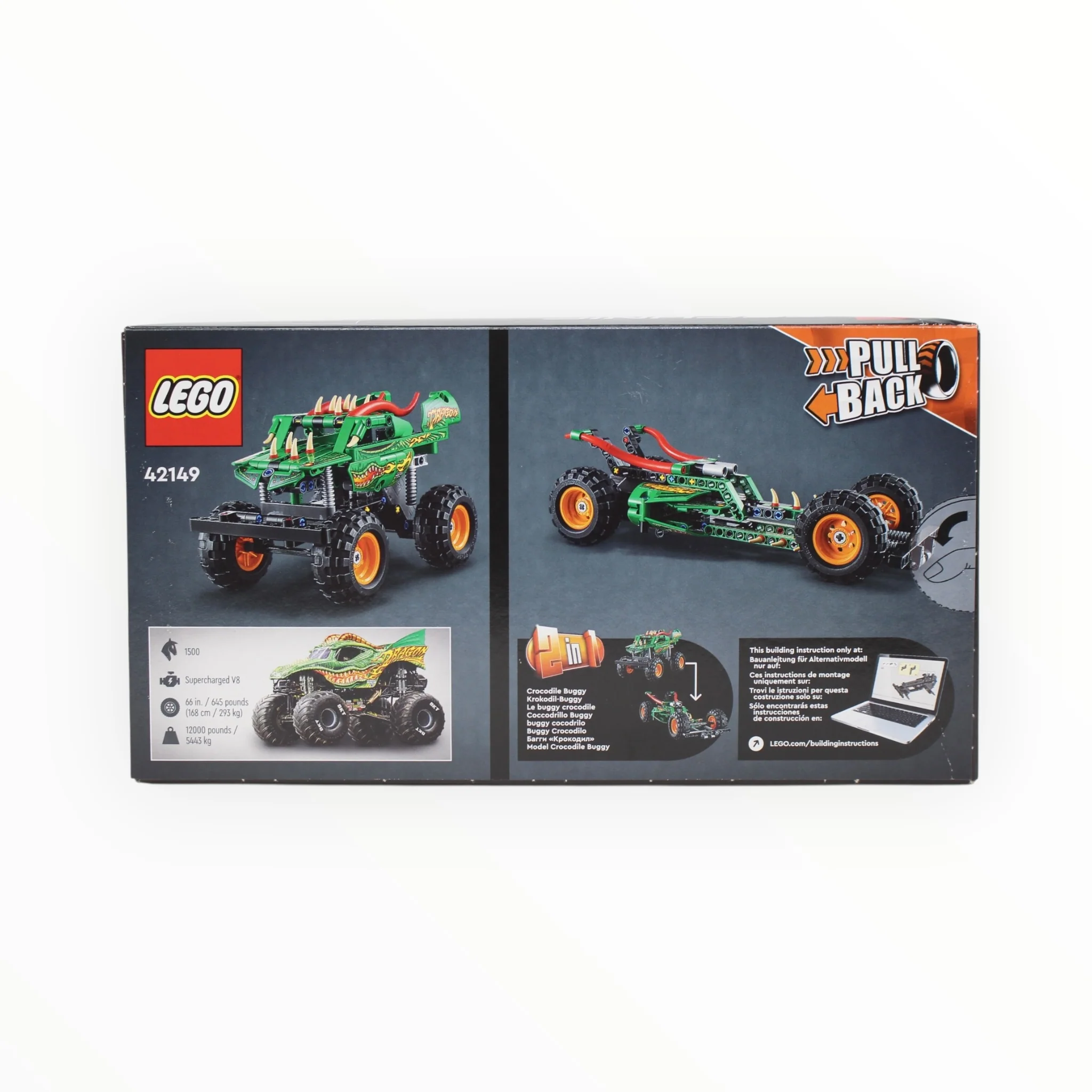 Retired Set 42149 Technic Monster Jam Dragon - Image 2