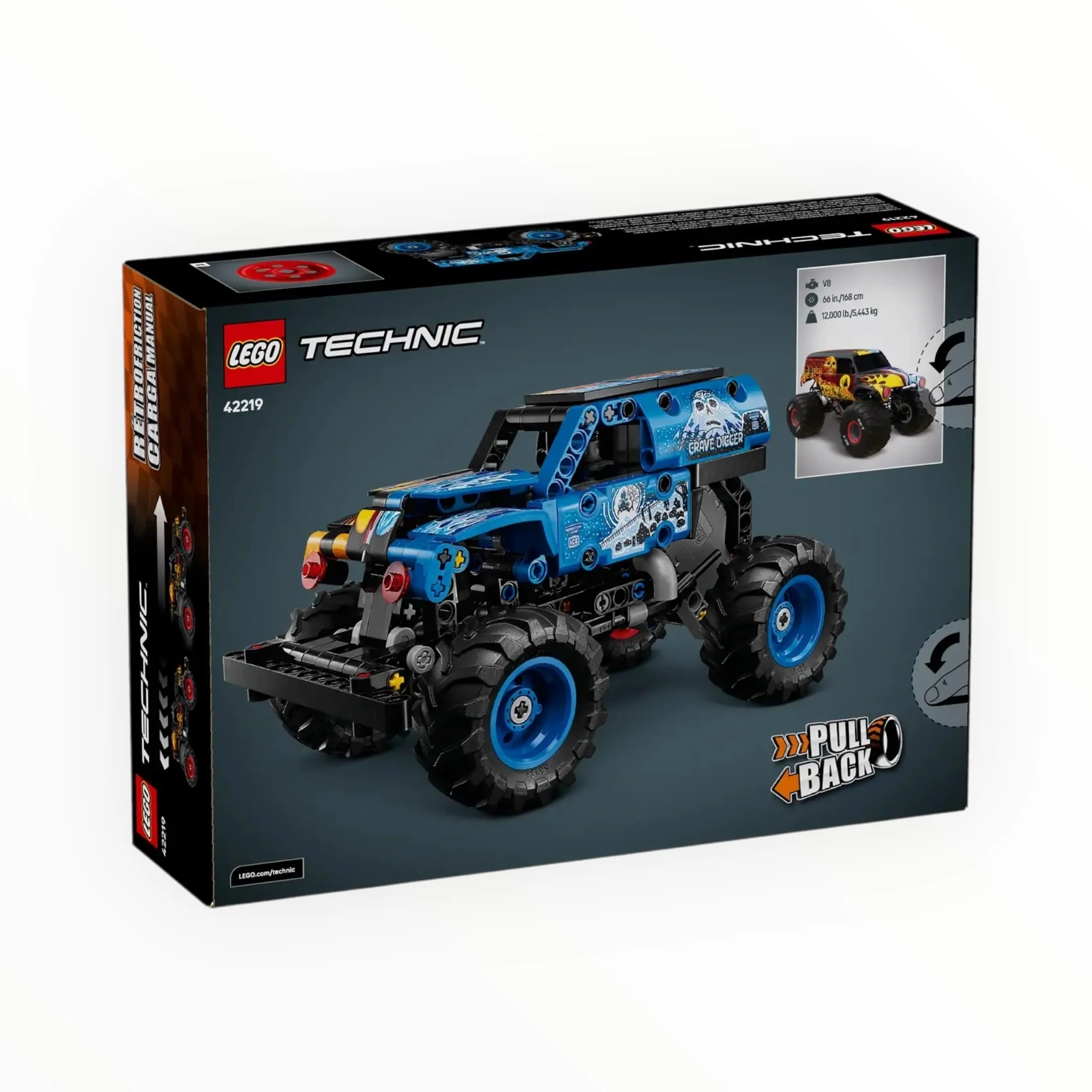 42219 Technic Monster Jam Grave Digger Fire and Ice - Image 3