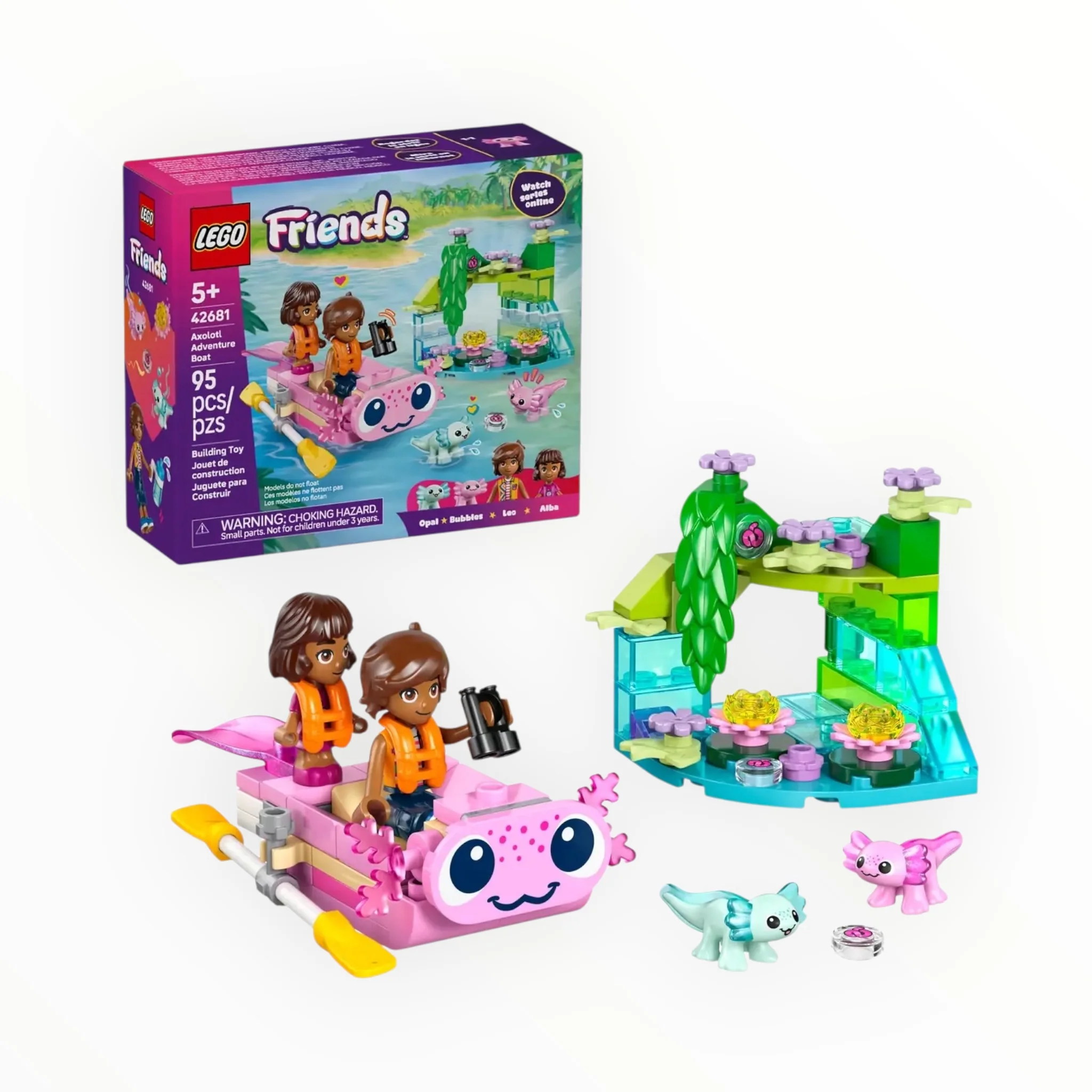 42681 Friends Axolotl Adventure Boat