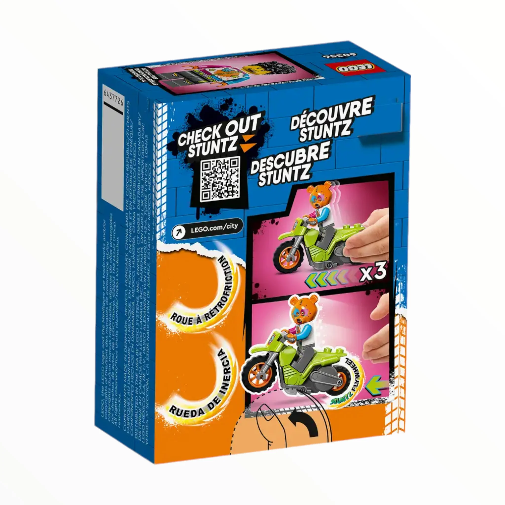 60356 City Bear Stunt Bike - Image 3