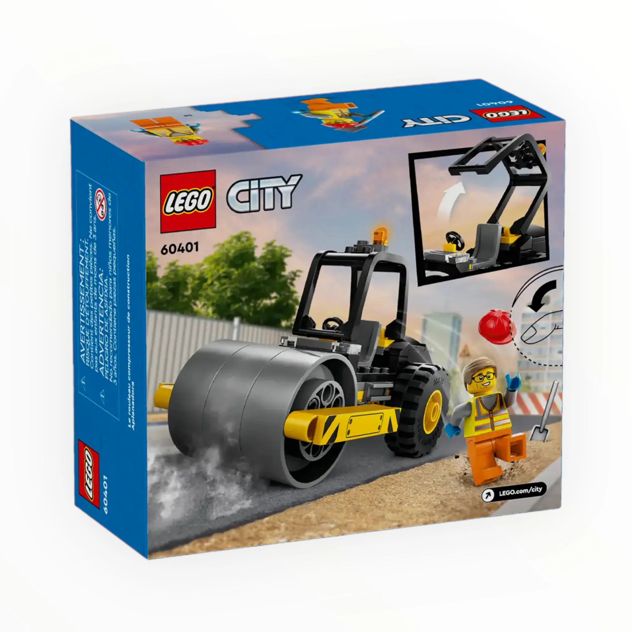 60401 City Construction Steamroller - Image 3