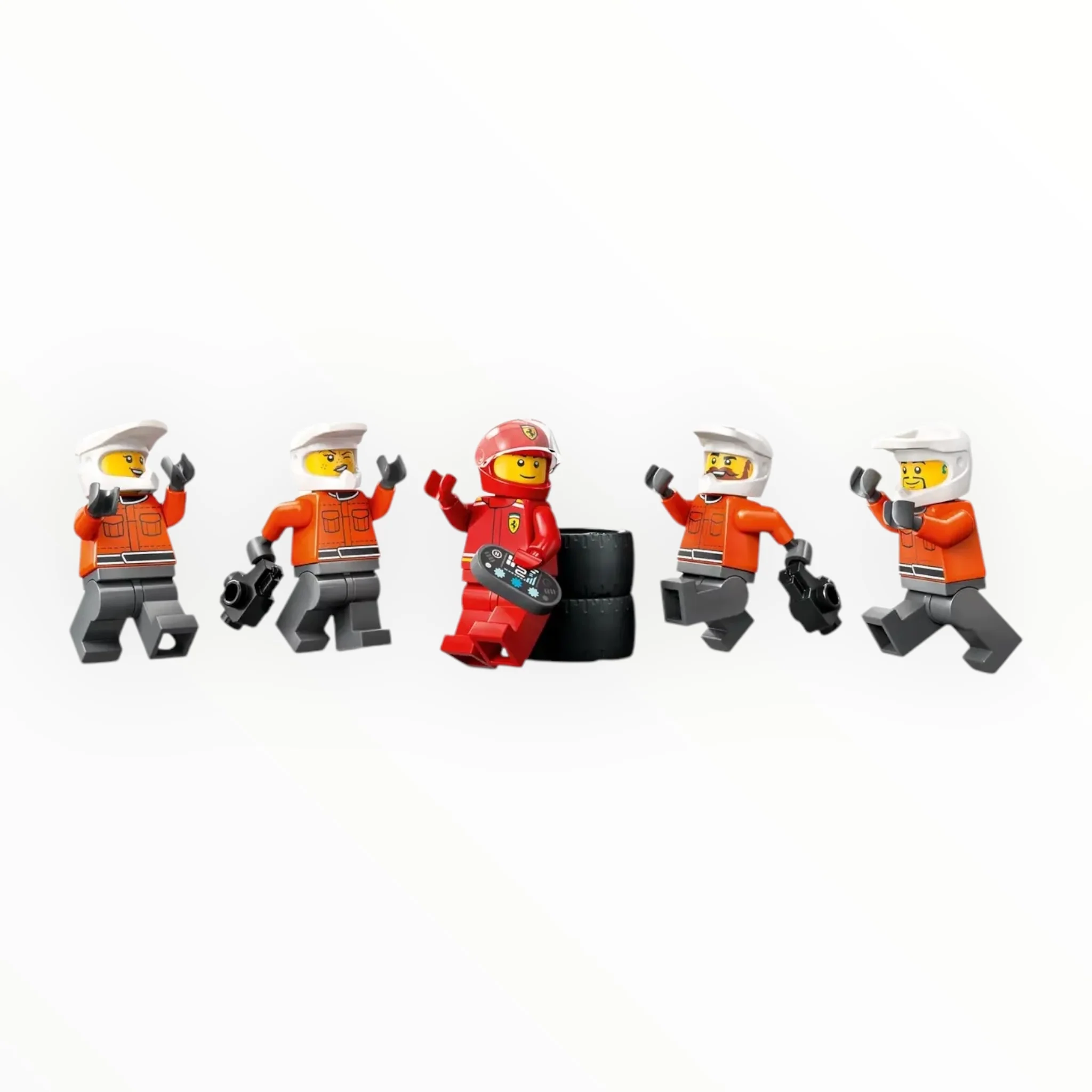 60443 City F1 Pit Stop & Pit Crew with Ferrari Car - Image 2
