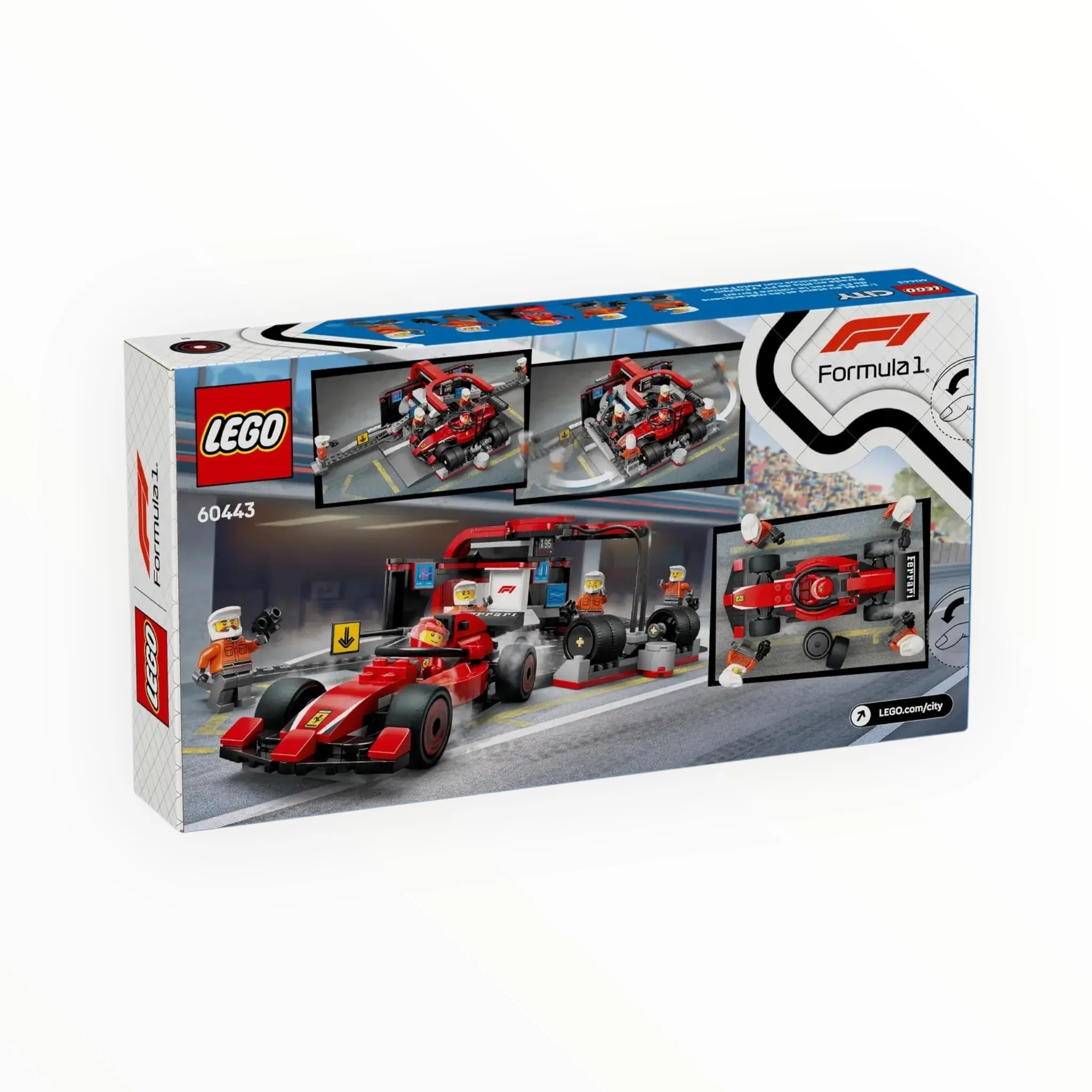 60443 City F1 Pit Stop & Pit Crew with Ferrari Car - Image 3