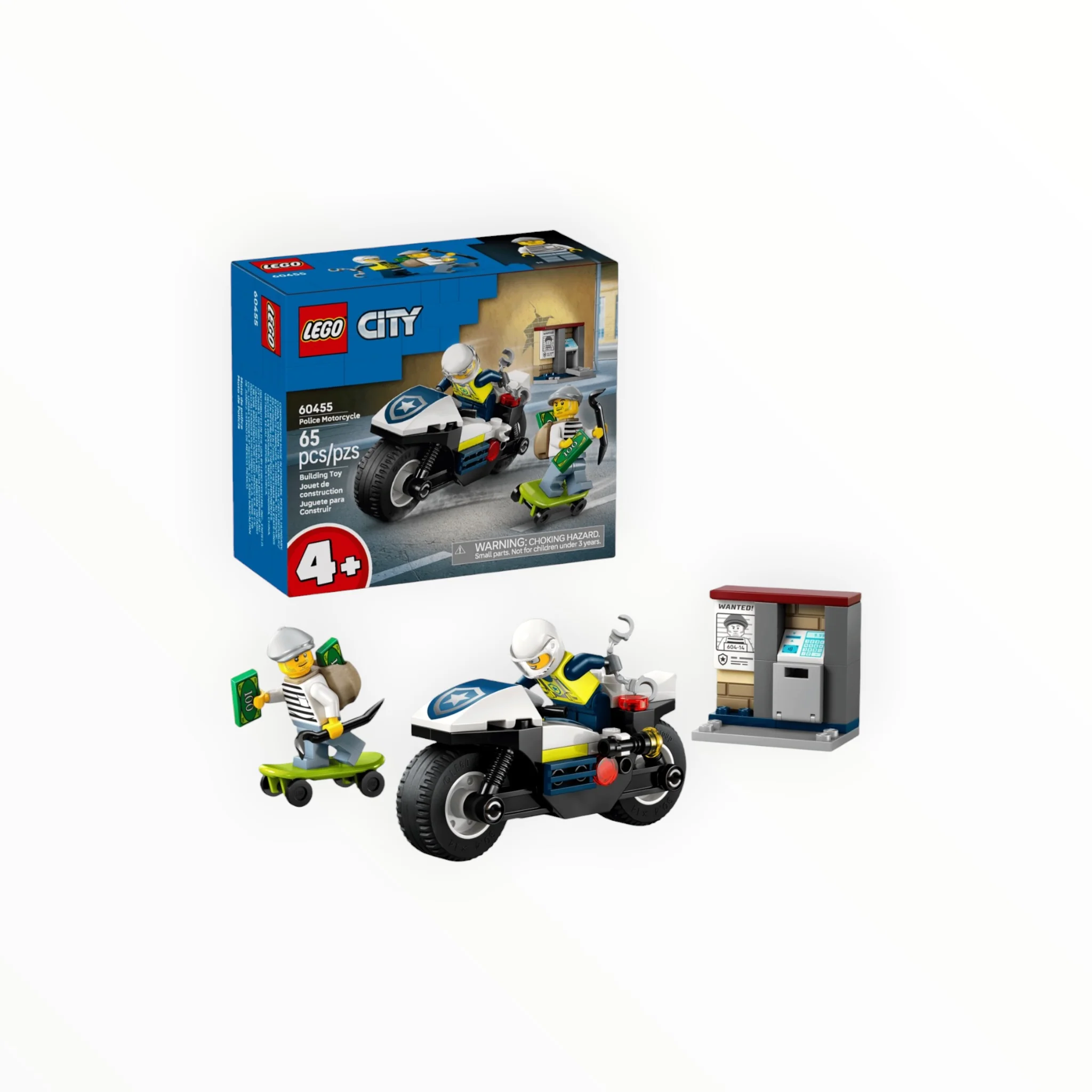 60455 City Police Motorcycle Chase