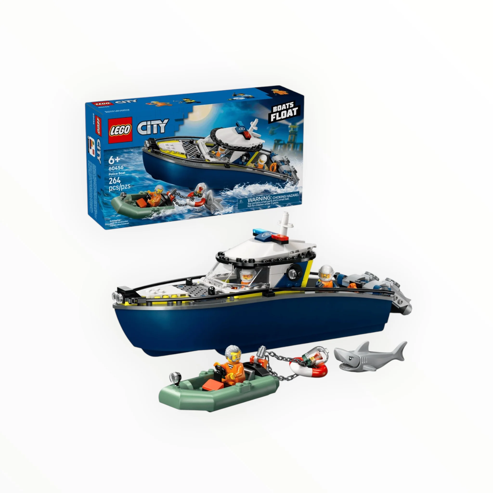 60456 City Police Boat Chase