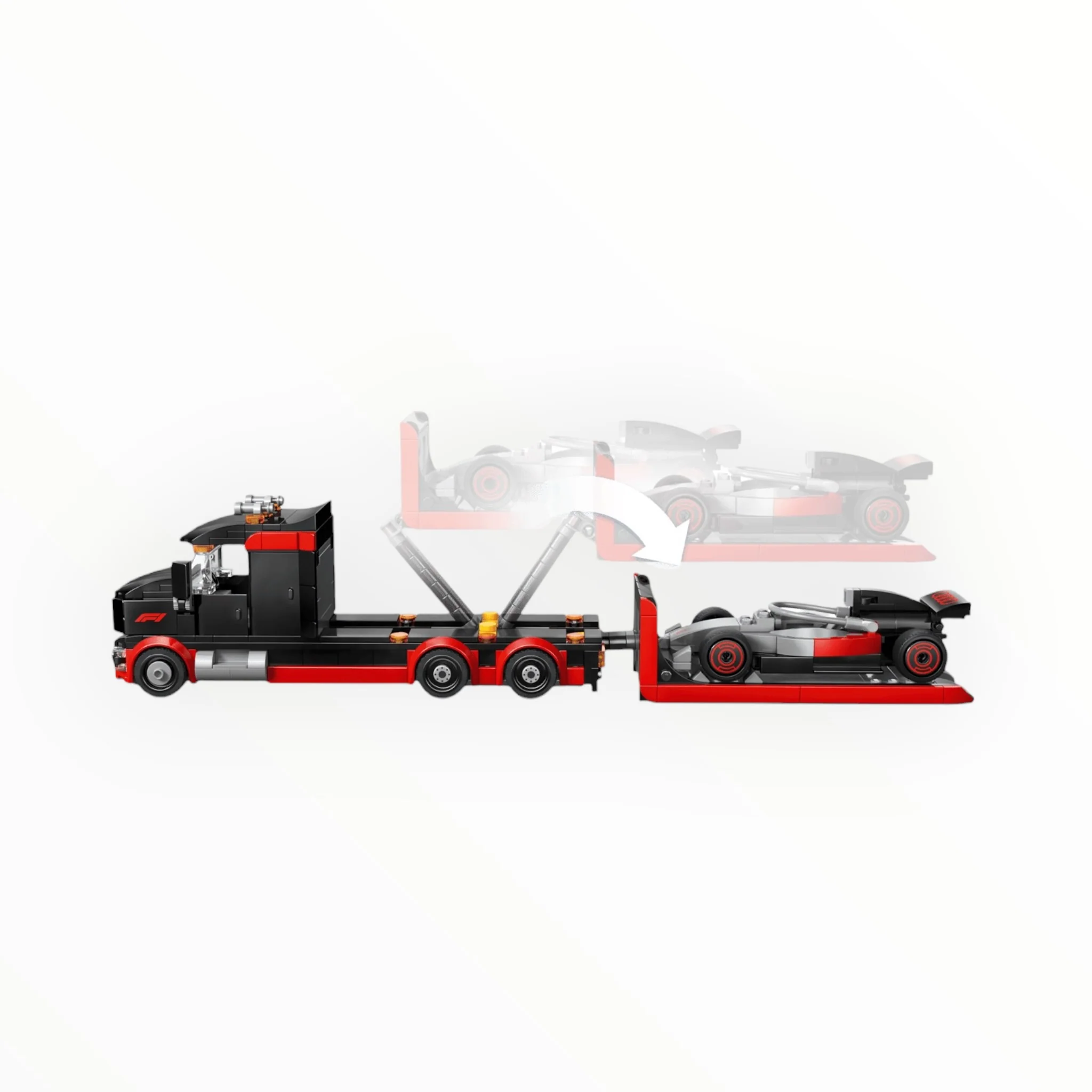 60493 City F1 Display Truck with Audi F1 Race Car - Image 2