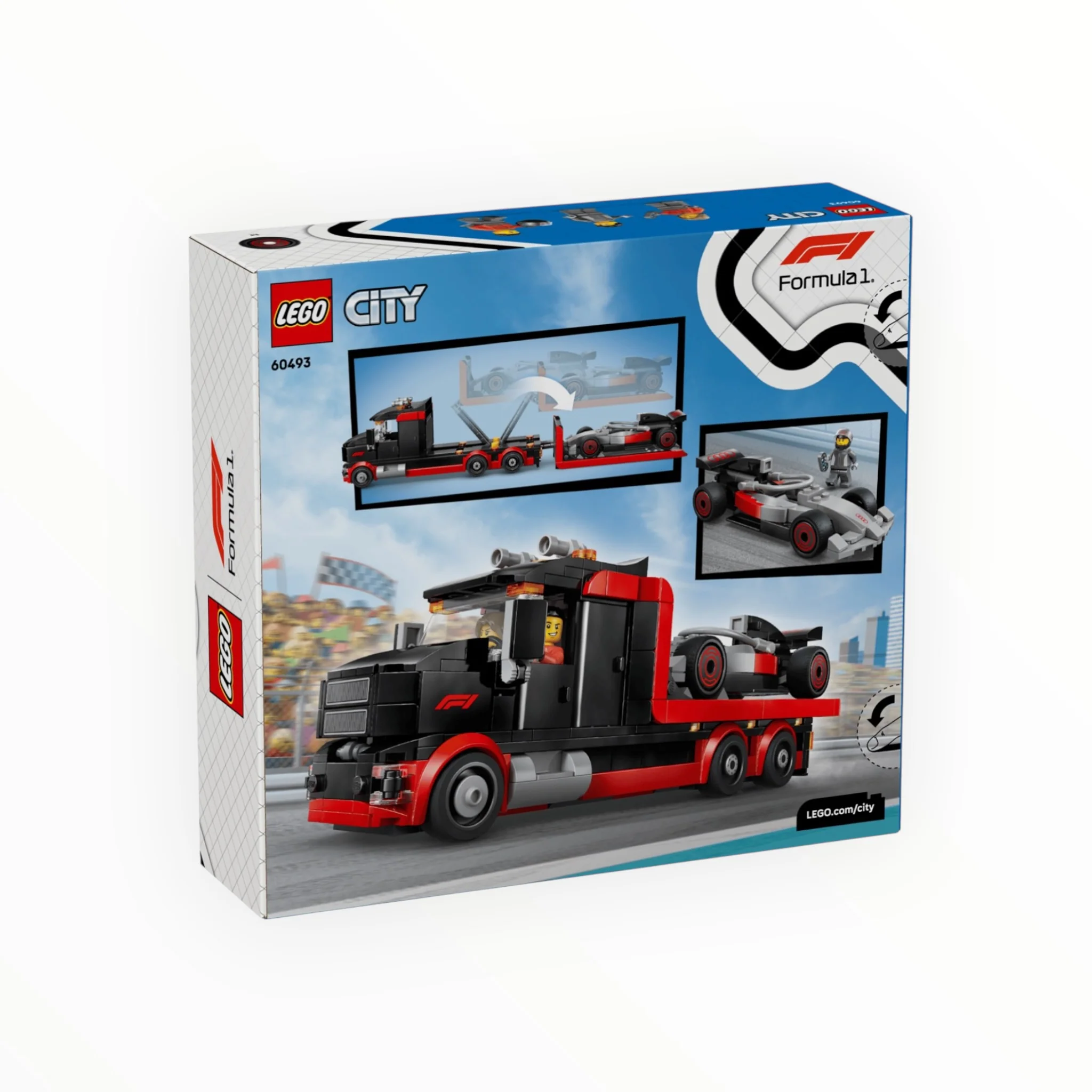 60493 City F1 Display Truck with Audi F1 Race Car - Image 3