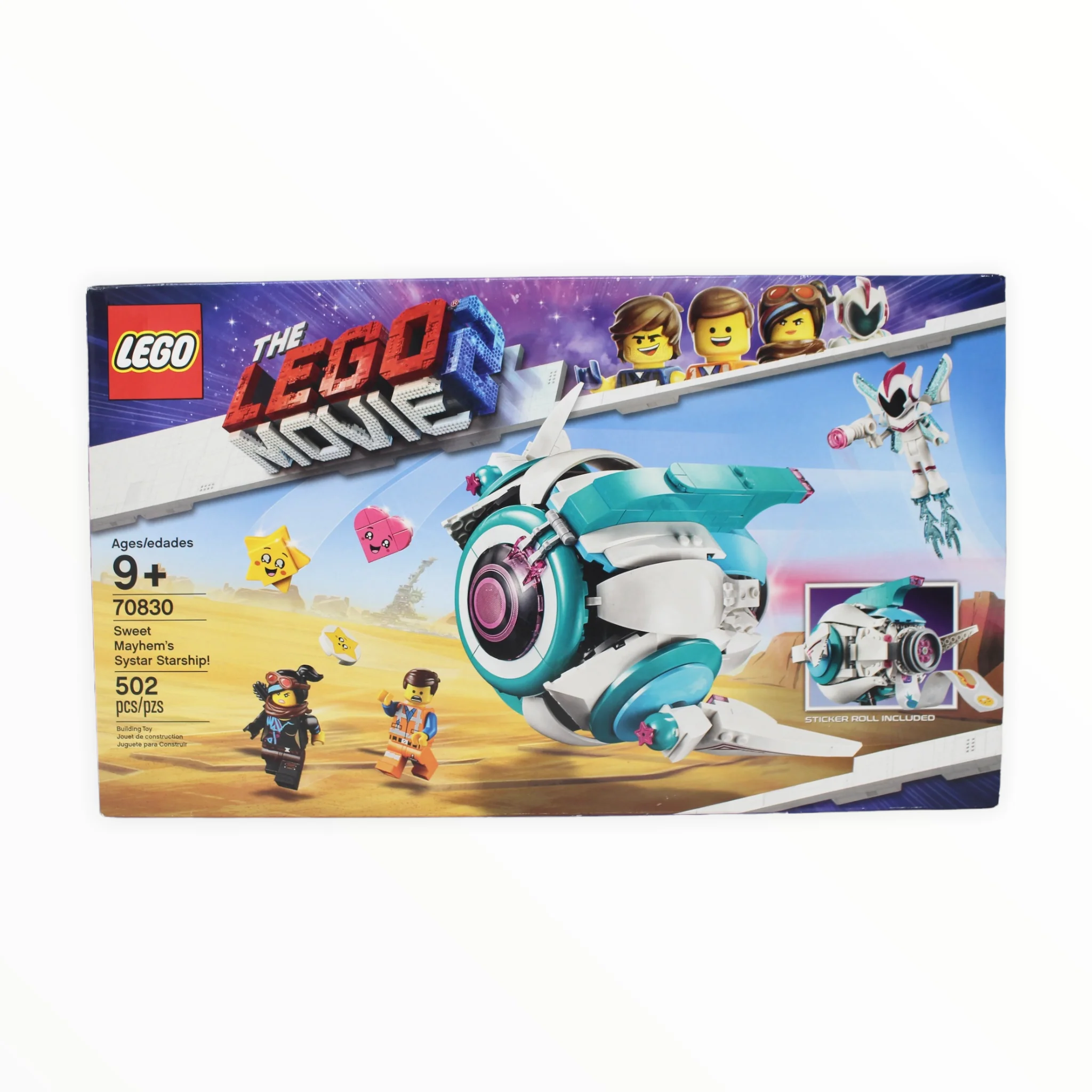 Retired Set 70830 LEGO Movie 2 Sweet Mayhem’s Systar Starship
