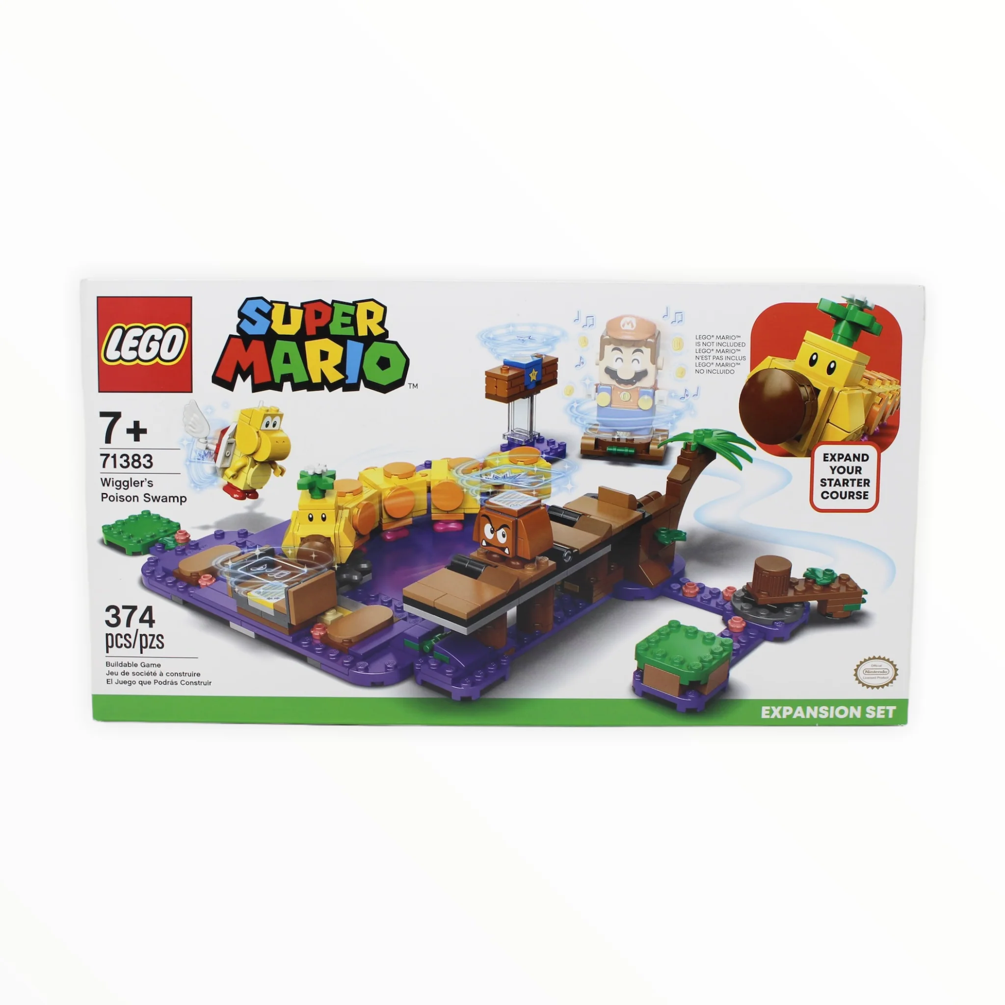 Retired Set 71383 Super Mario Wiggler’s Poison Swamp Expansion Set