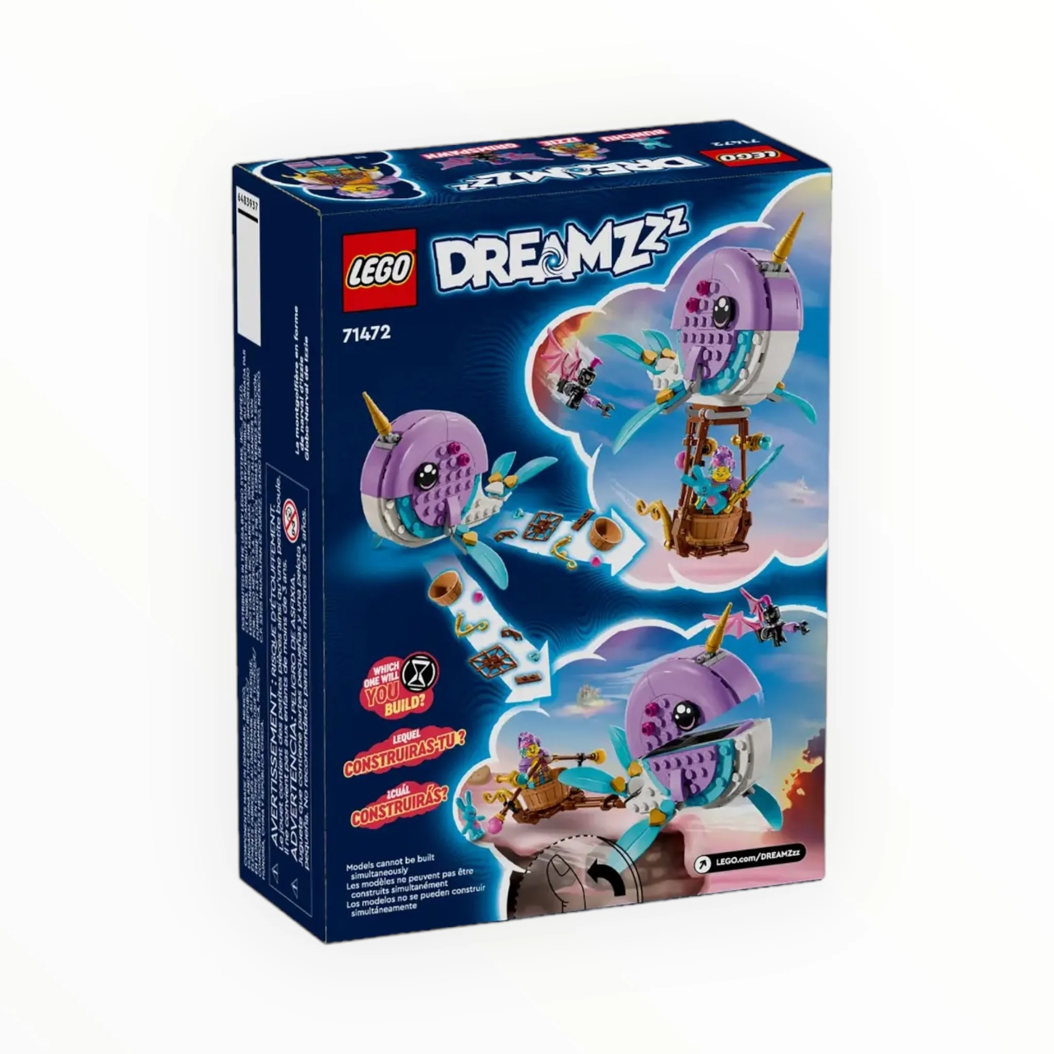 71472 DREAMZzz Izzie’s Narwhal Hot-Air Balloon - Image 2