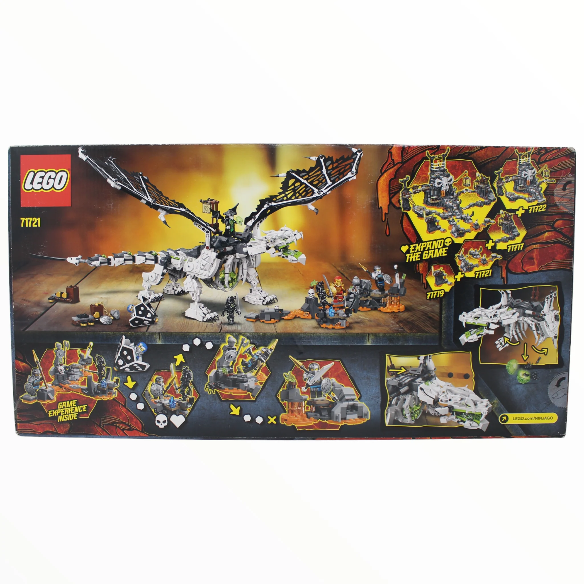Retired Set 71721 Ninjago Skull Sorcerer's Dragon - Image 2