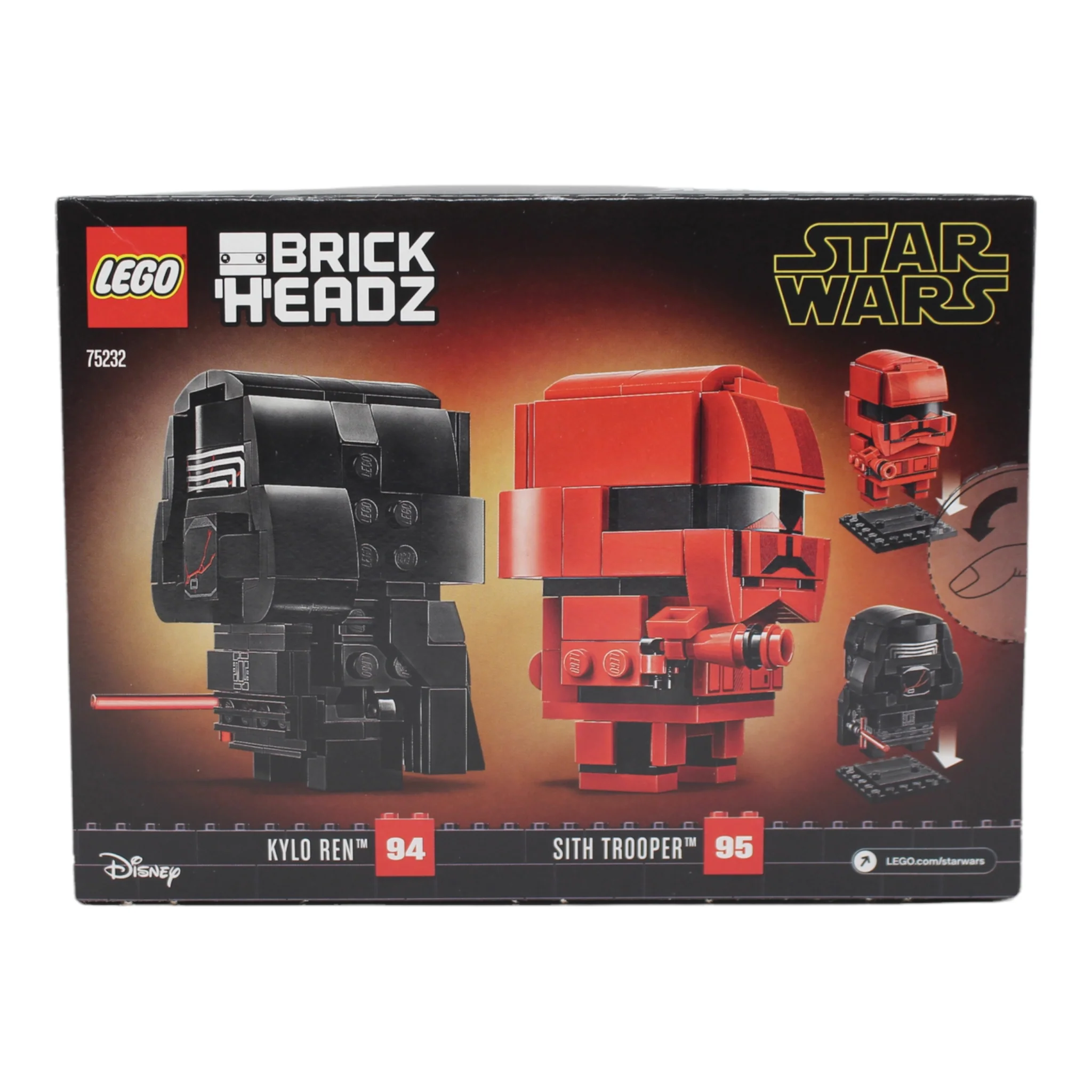 Retired Set 75232 Star Wars BrickHeadz Kylo Ren & Sith Trooper - Image 2