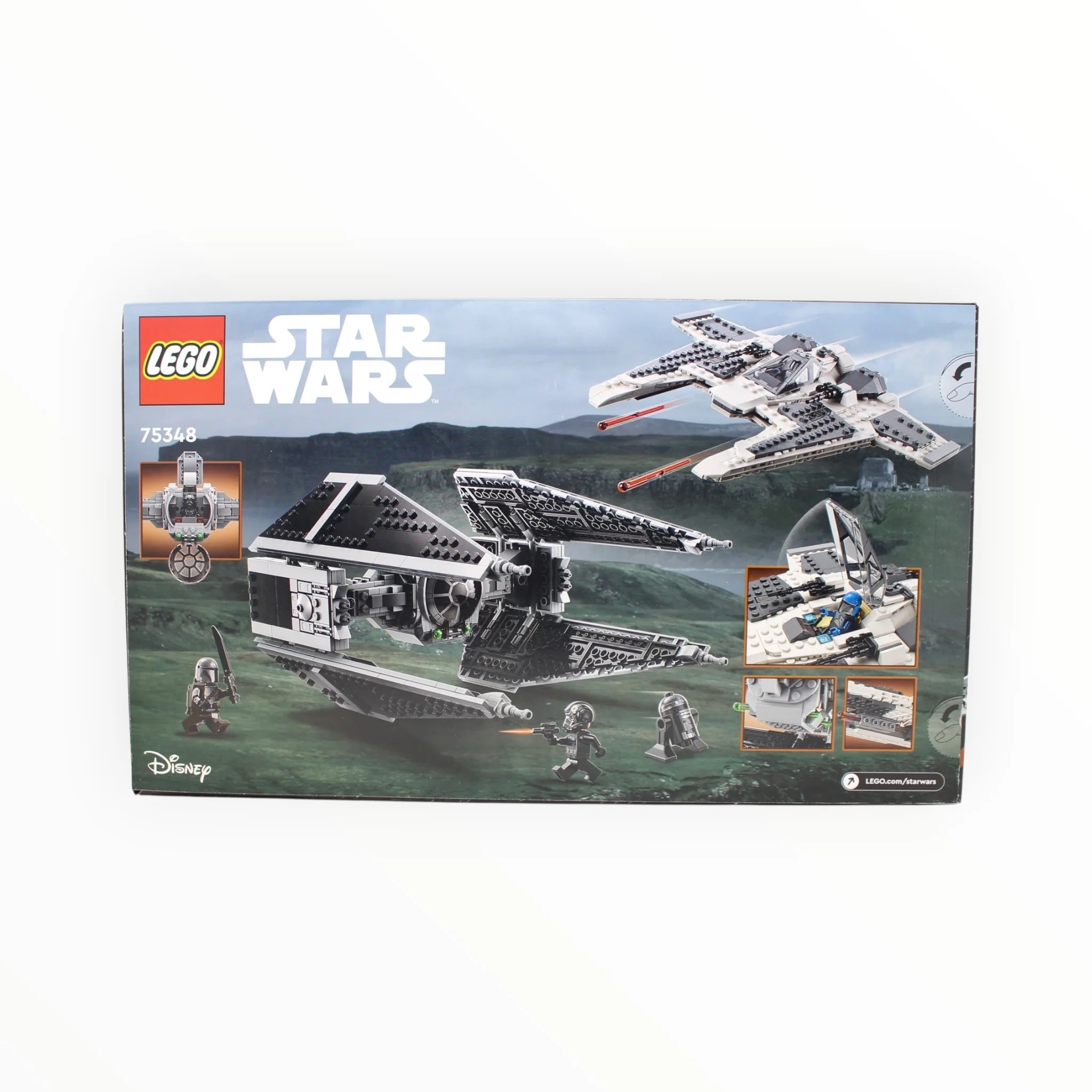 Retired Set 75348 Star Wars Mandalorian Fang Fighter vs. TIE Interceptor - Image 2