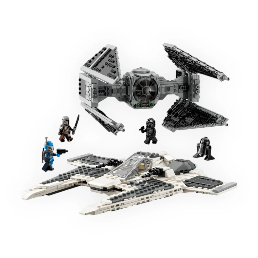 Retired Set 75348 Star Wars Mandalorian Fang Fighter vs. TIE Interceptor - Image 3
