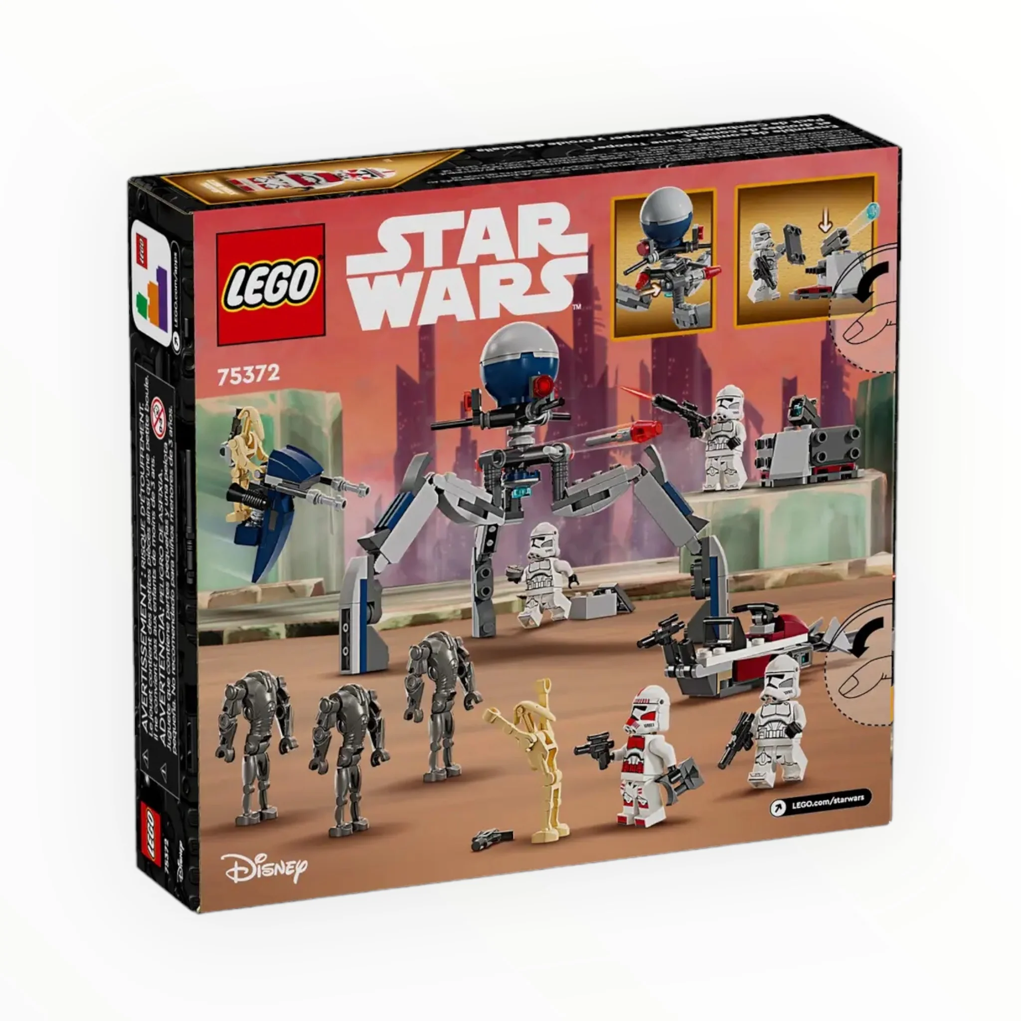 75372 Star Wars Clone Troopers & Battle Droid Battle Pack - Image 3