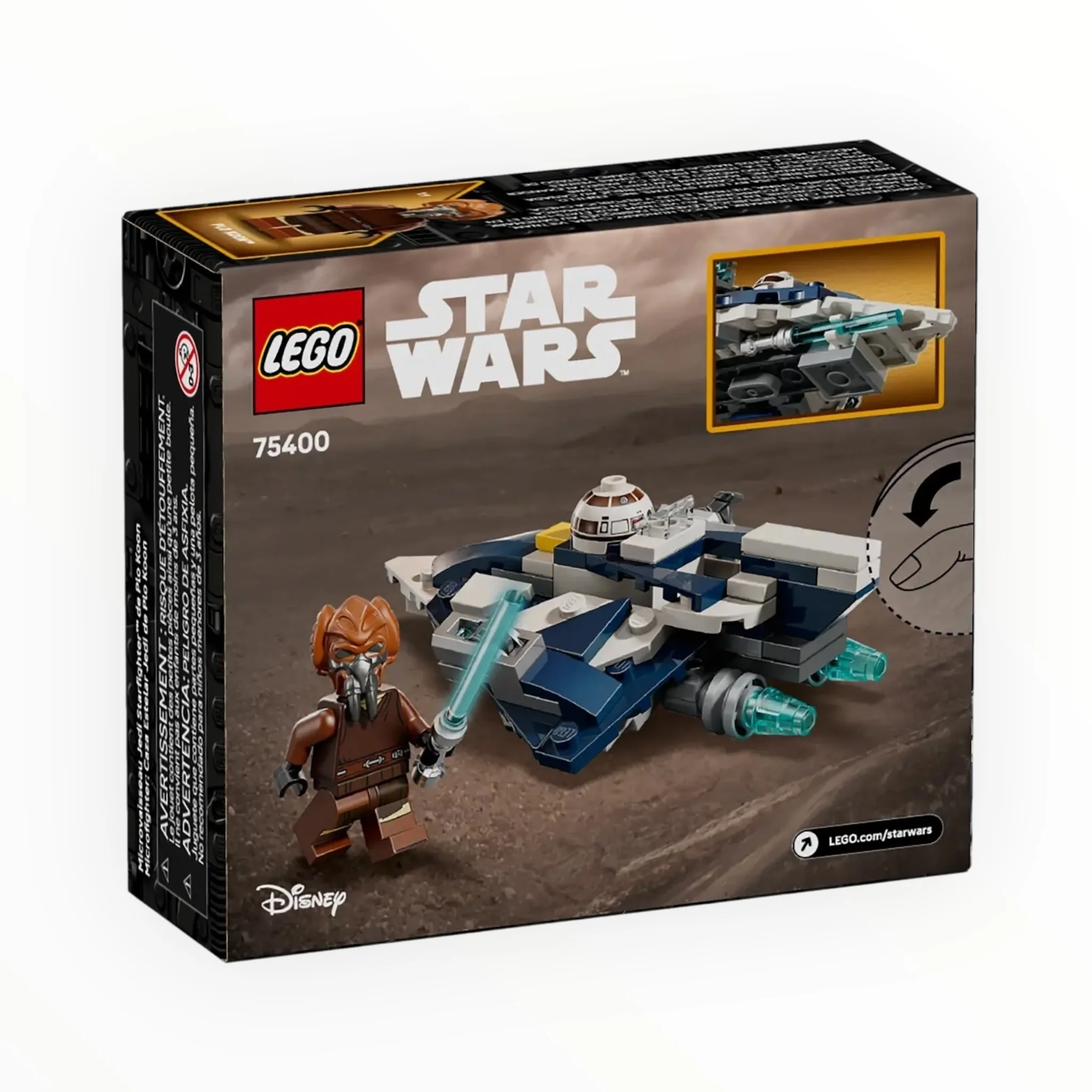 75400 Star Wars Plo Koon’s Jedi Starfighter Microfighter - Image 3