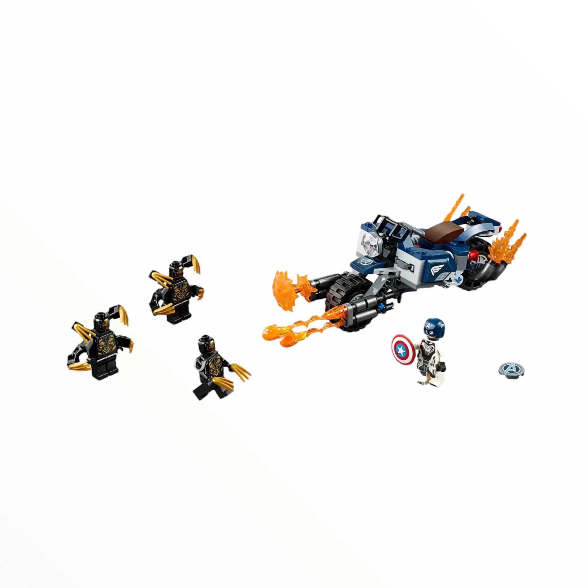 Retired Set 76123 Marvel Avengers Captain America: Outriders Attack - Image 3