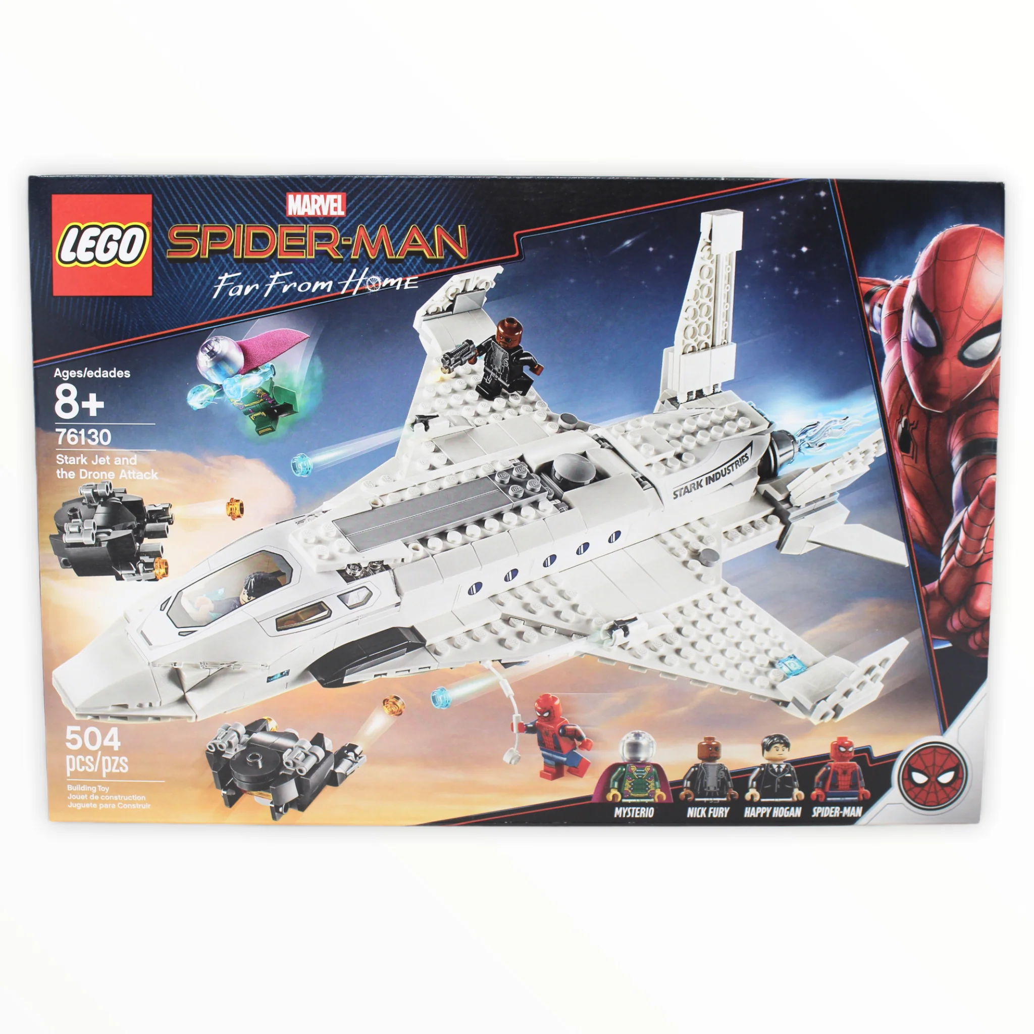 Retired Set 76130 Spider-Man: Far From Home Stark Jet and the Drone Attack