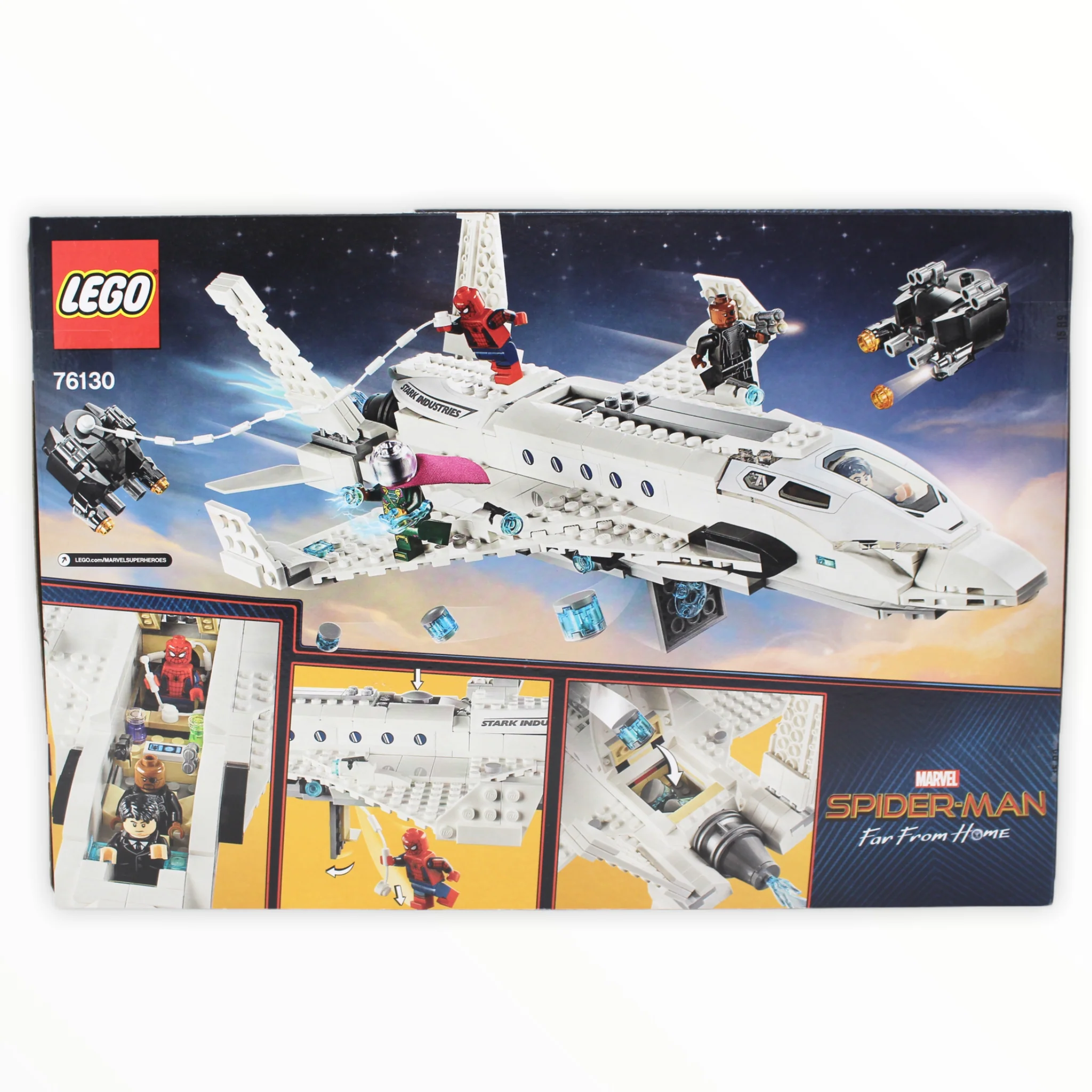 Retired Set 76130 Spider-Man: Far From Home Stark Jet and the Drone Attack - Image 2