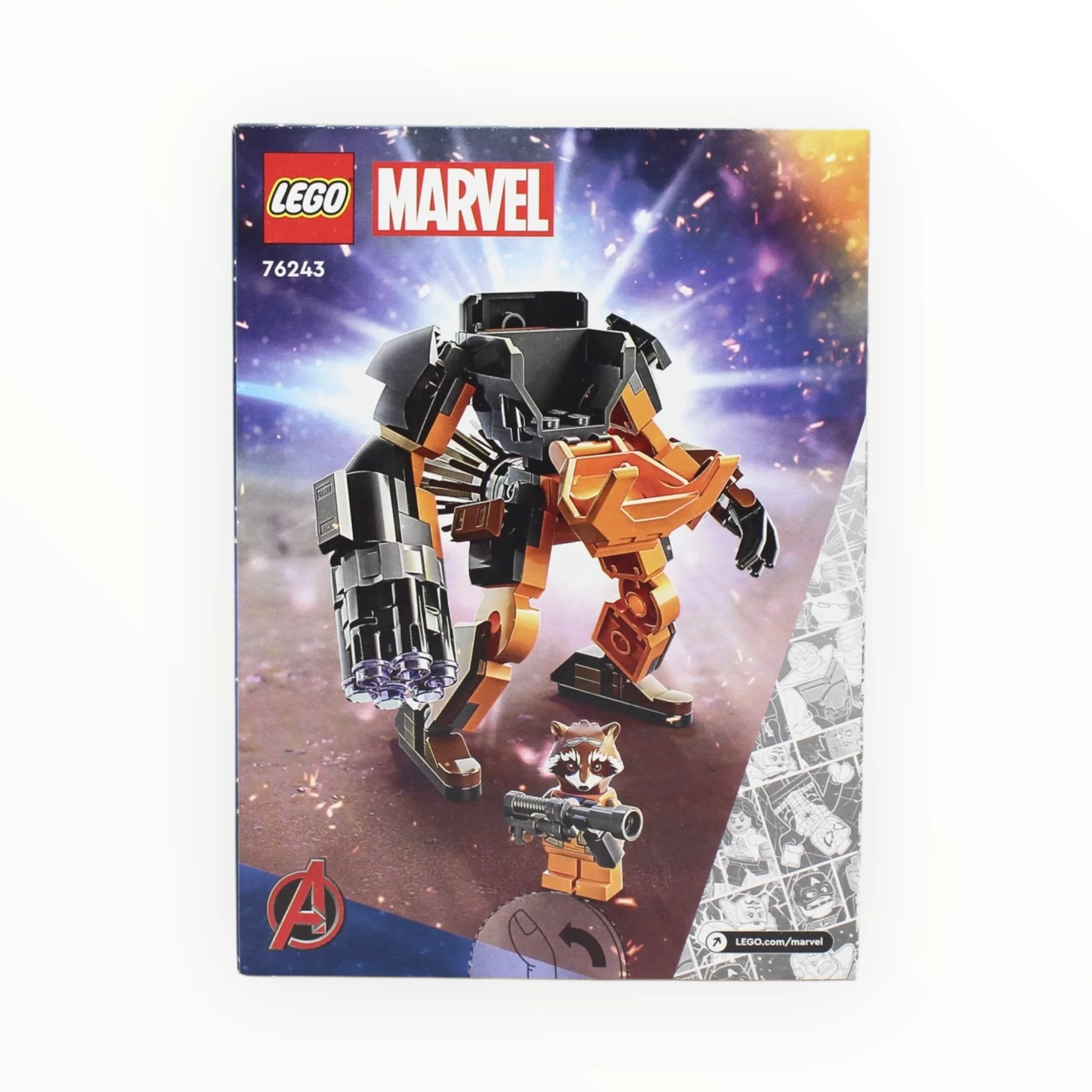 Retired Set 76243 Marvel Rocket Mech Armor - Image 2