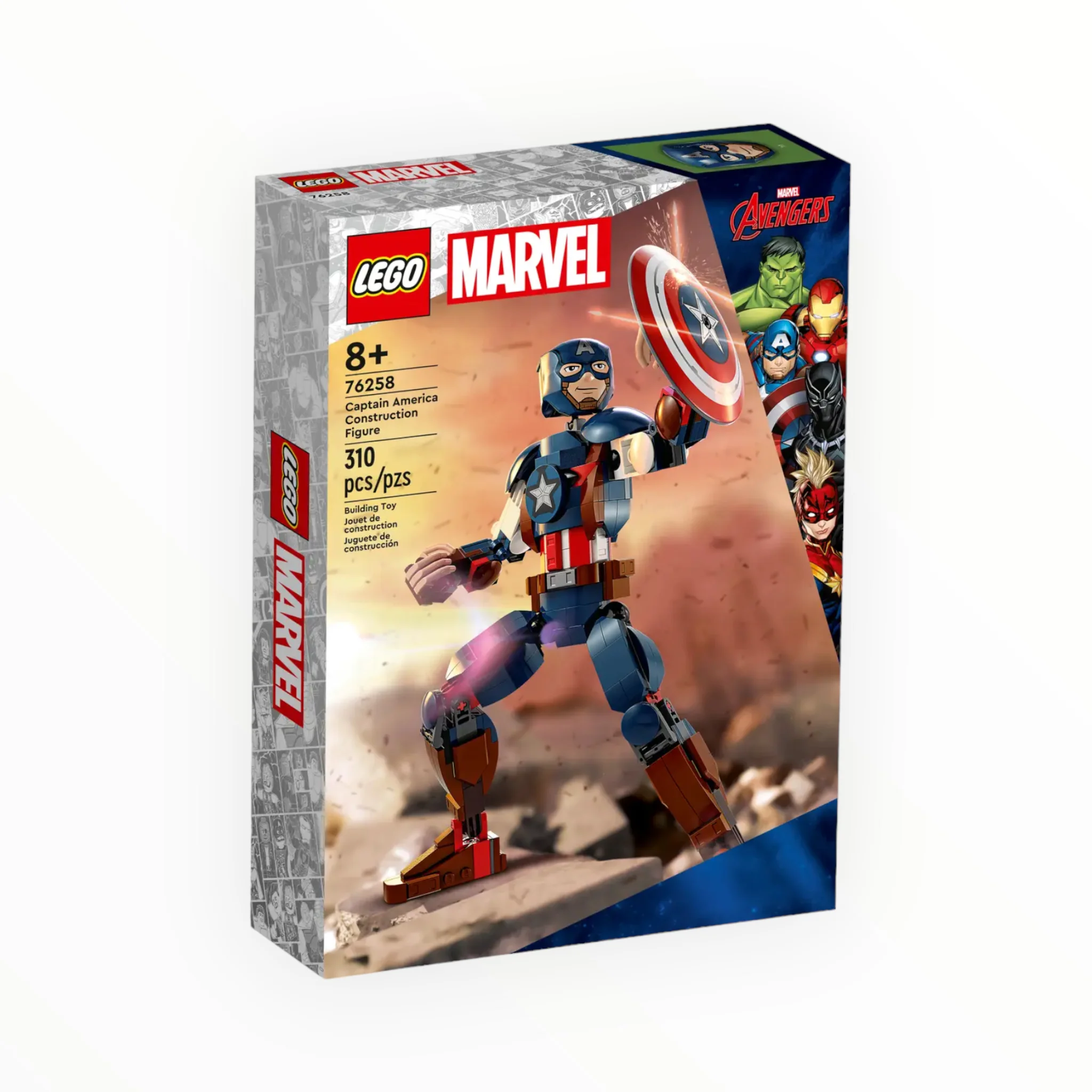 76258 Marvel Captain America Construction Figure - Image 2