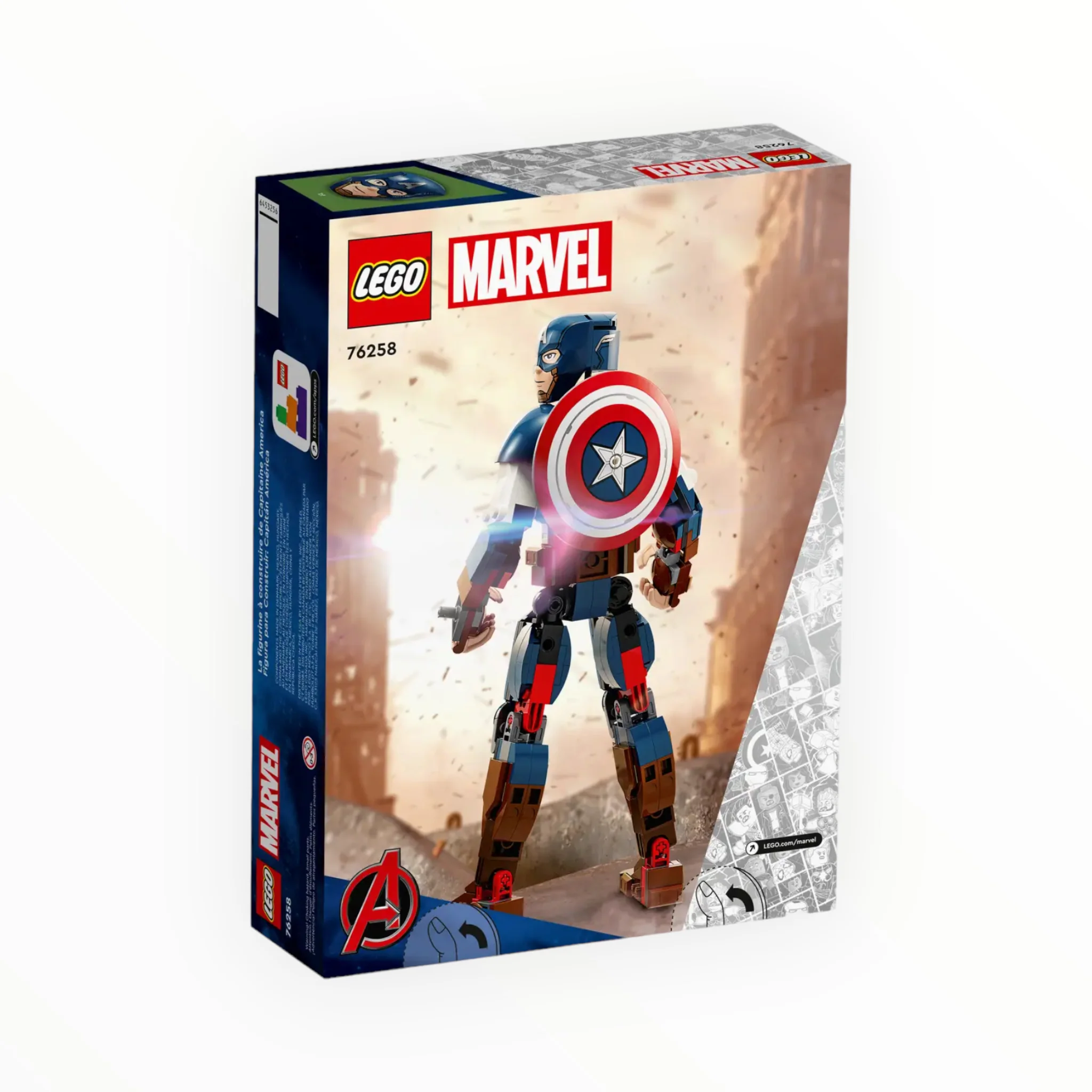 76258 Marvel Captain America Construction Figure - Image 3