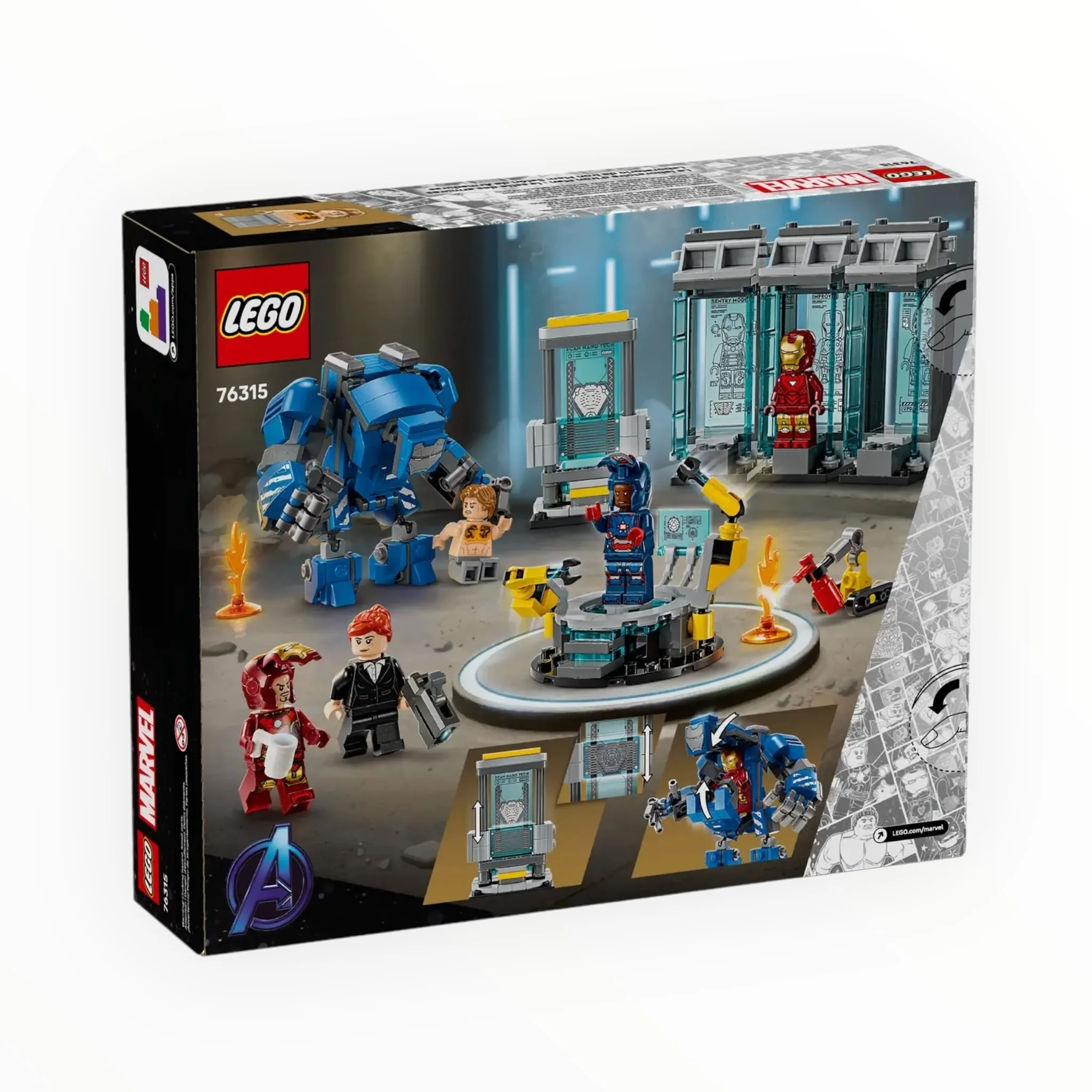 76315 Marvel Iron Man’s Laboratory: Hall of Armor - Image 3