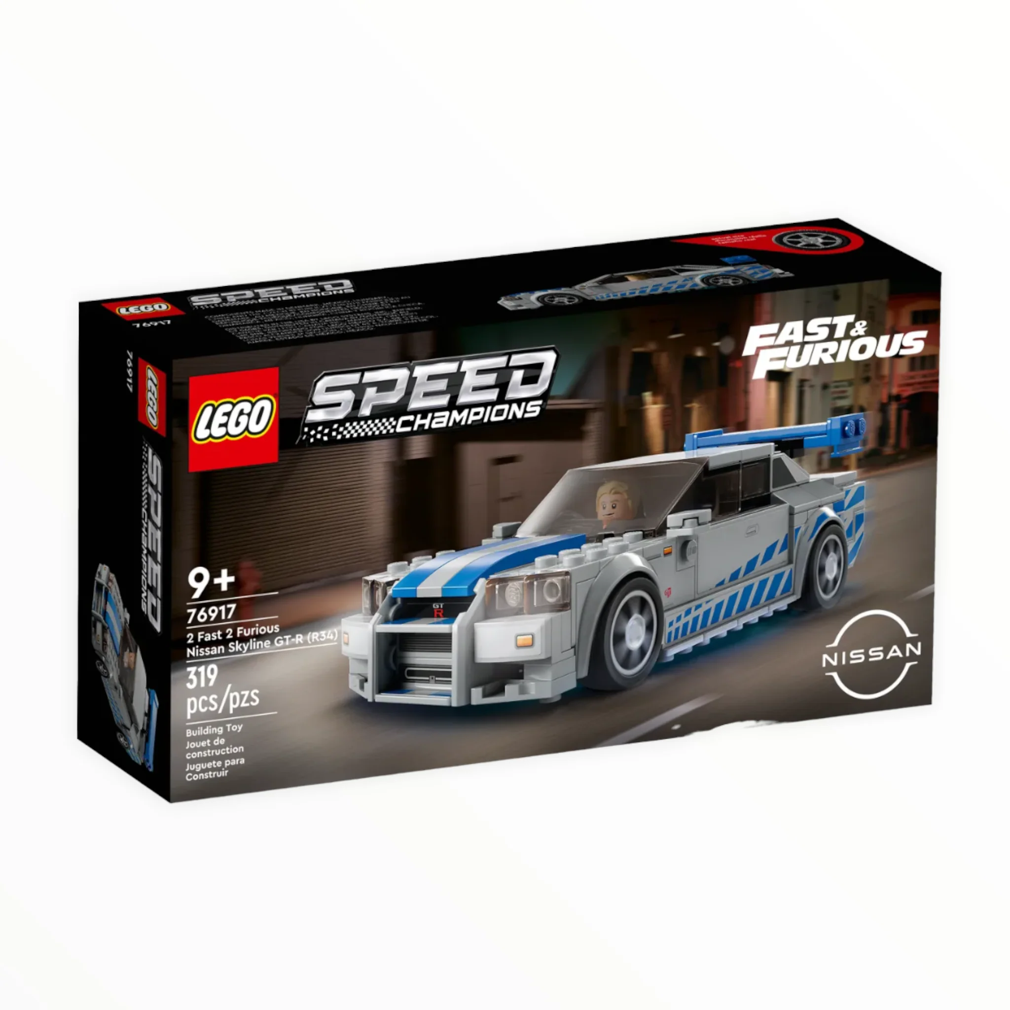 76917 Speed Champions 2 Fast 2 Furious Nissan Skyline GT-R (R34) - Image 2