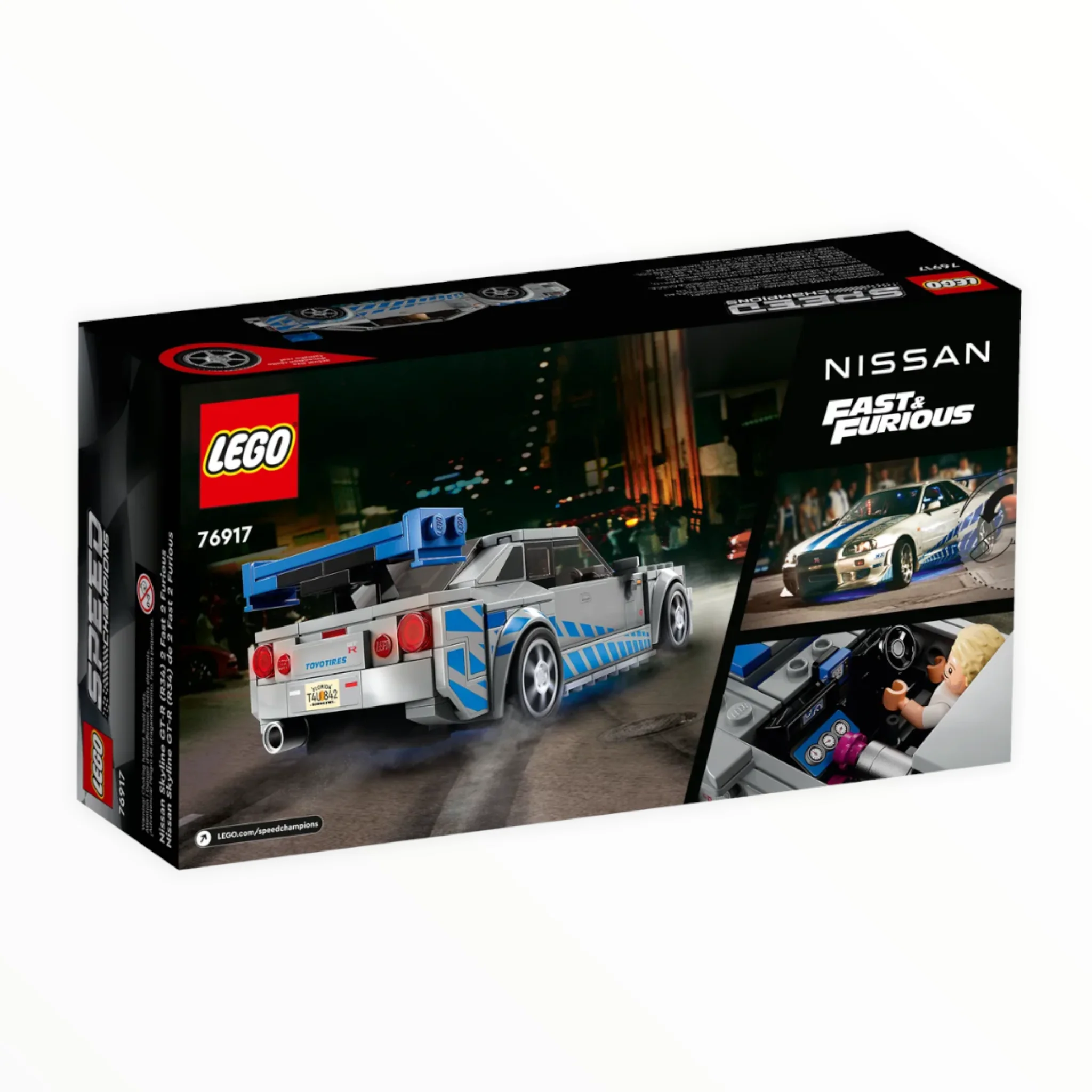 76917 Speed Champions 2 Fast 2 Furious Nissan Skyline GT-R (R34) - Image 3