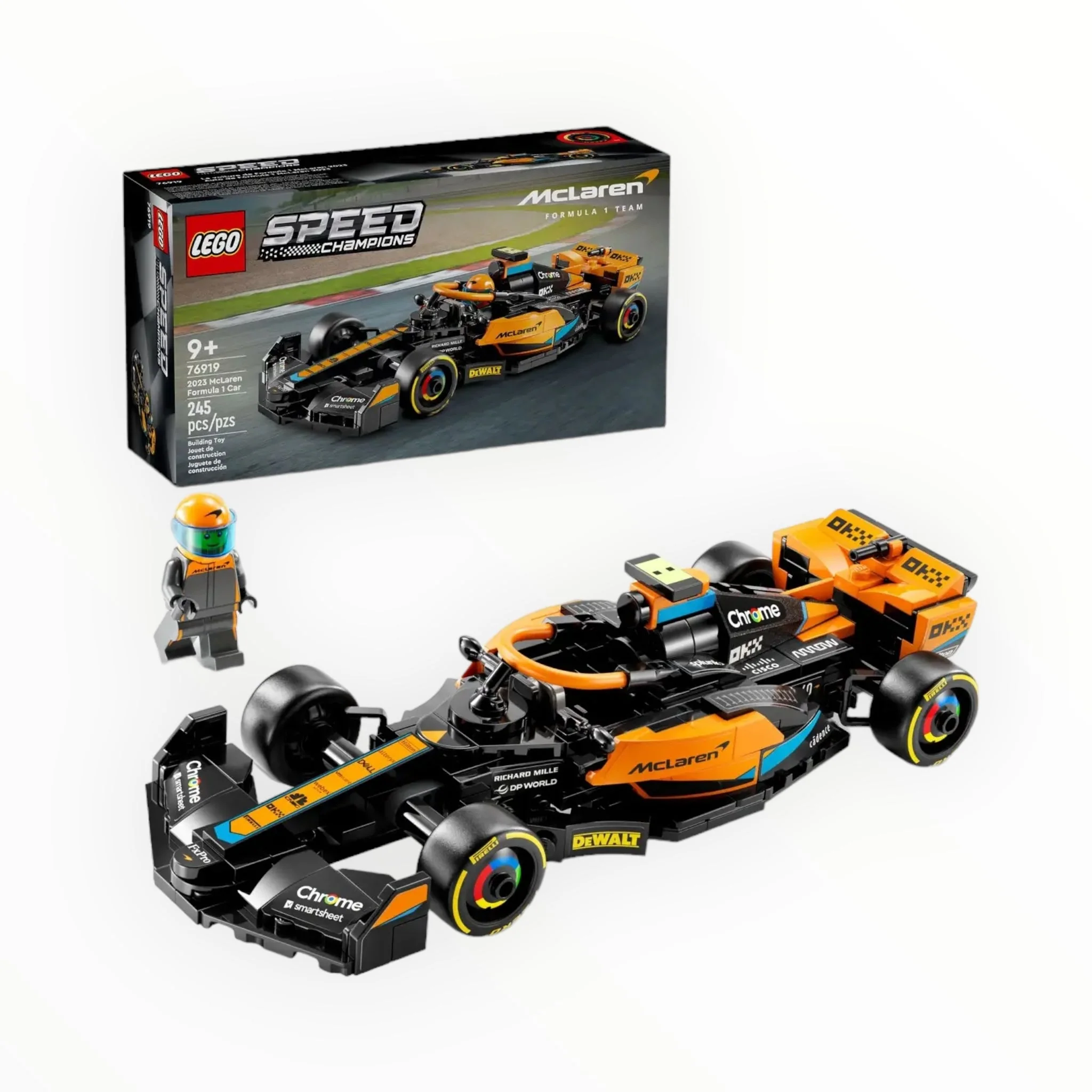 76919 Speed Champions 2023 McLaren Formula 1 Race Car - Image 4
