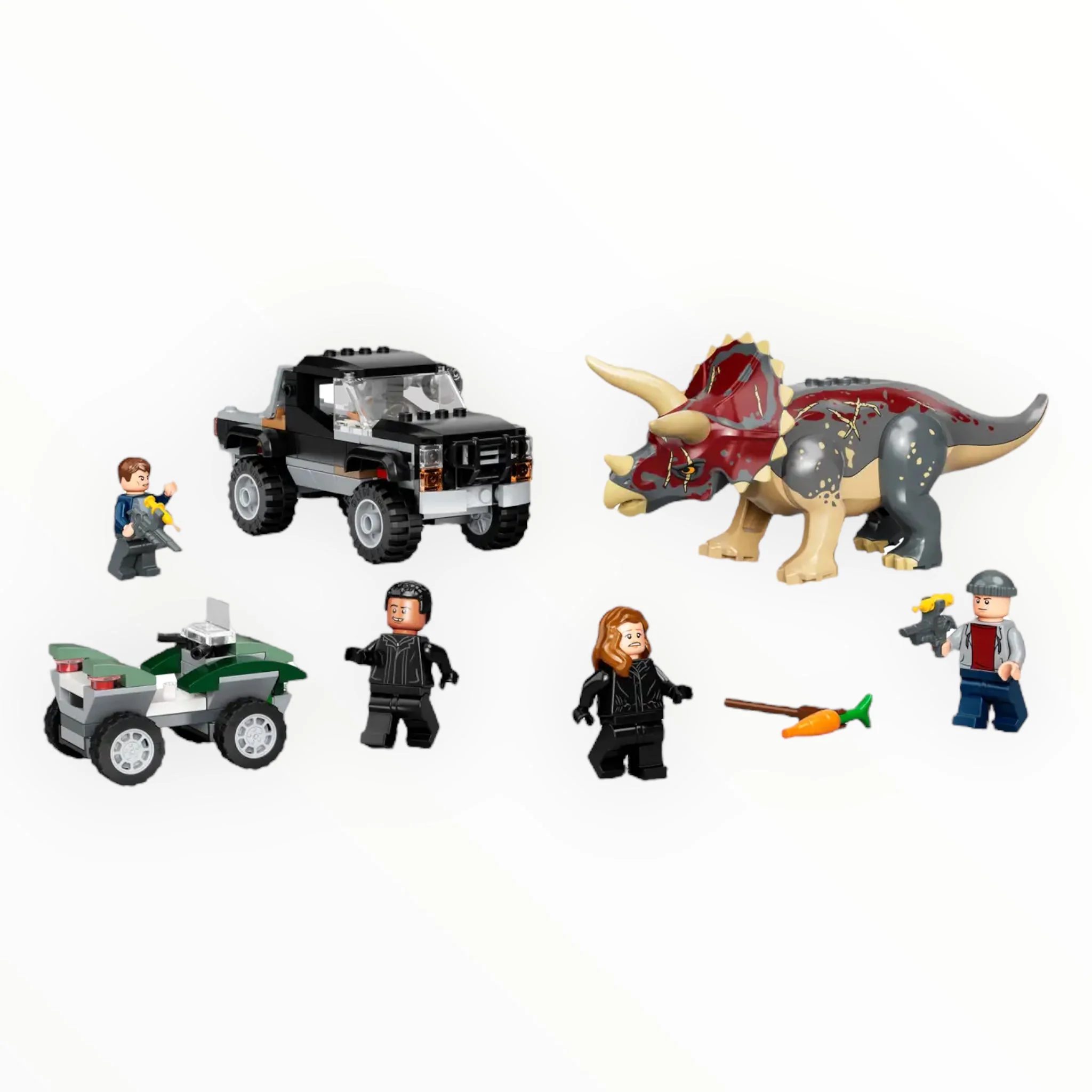 Retired Set 76950 Jurassic World Triceratops Pickup Truck Ambush - Image 3