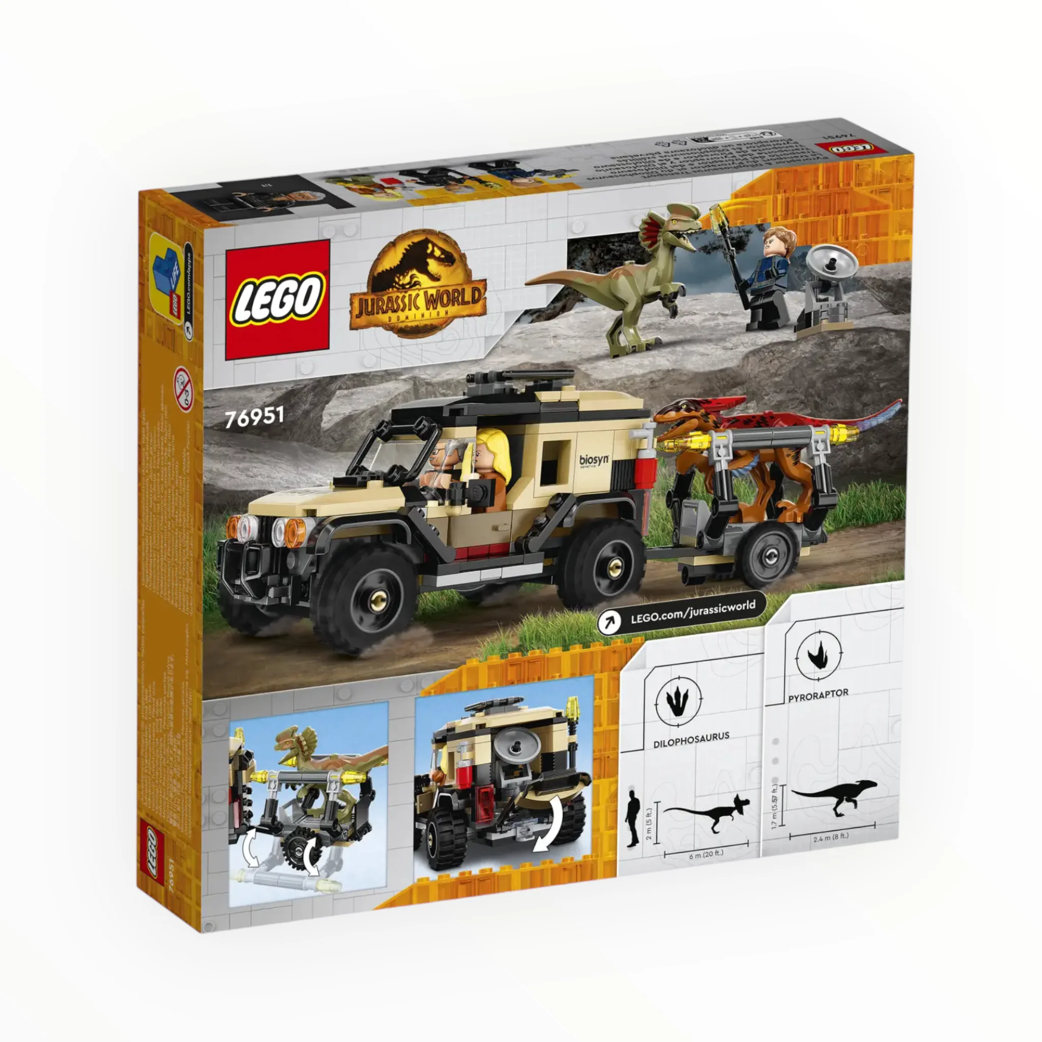 76951 Jurassic World Pyroraptor & Dilophosaurus Transport - Image 3