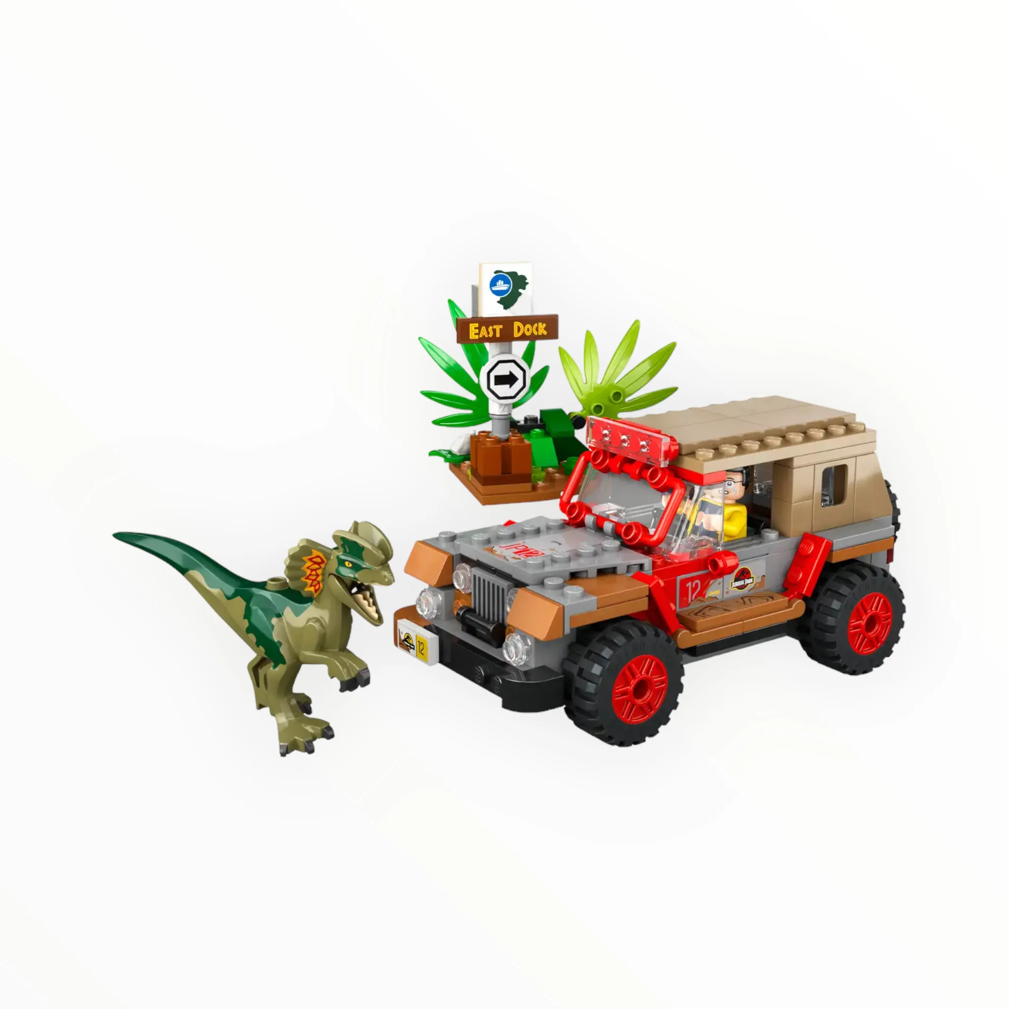 Retired Set 76958 Jurassic Park Dilophosaurus Ambush - Image 3