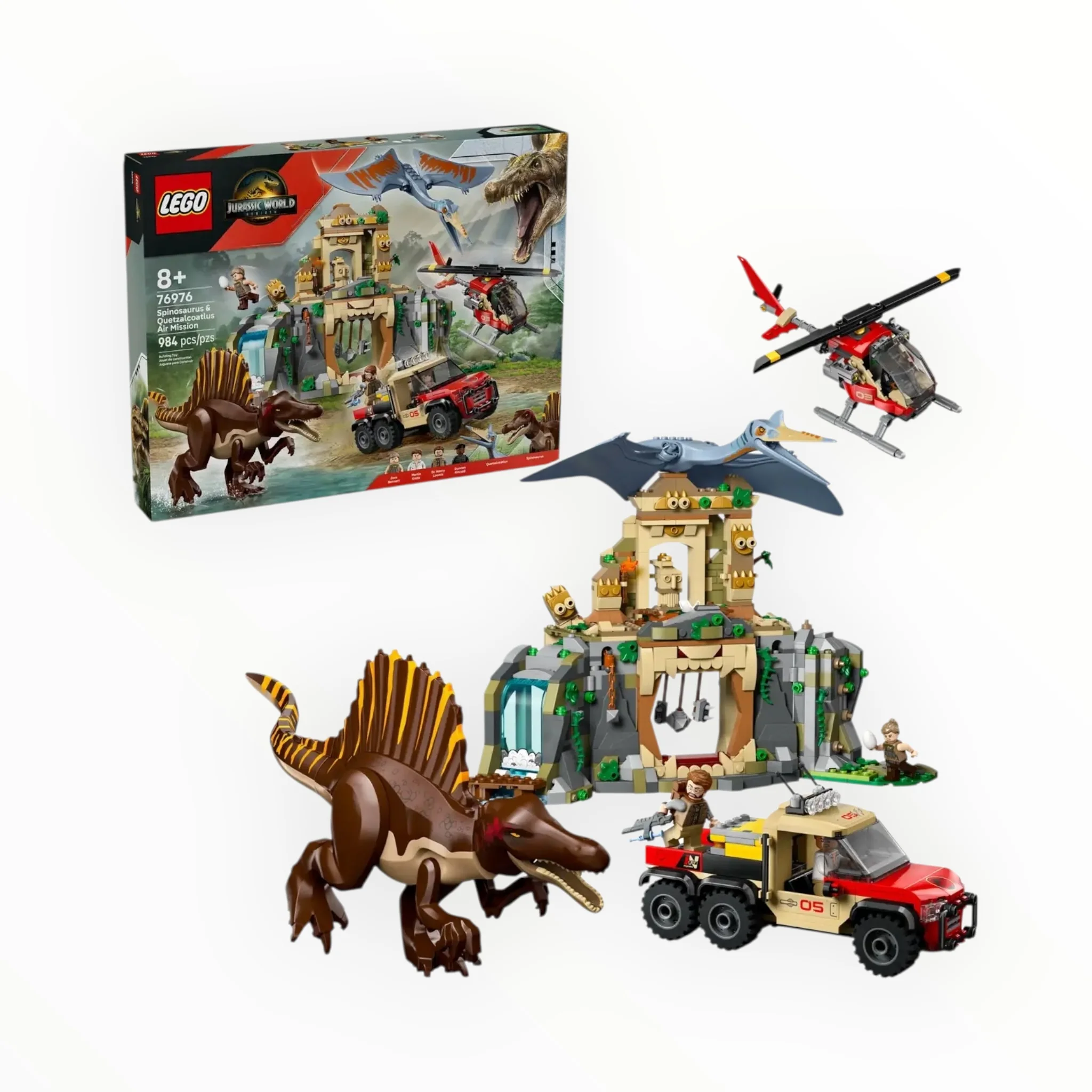 76976 Jurassic World Spinosaurus & Quetzelcoatlus Air Mission