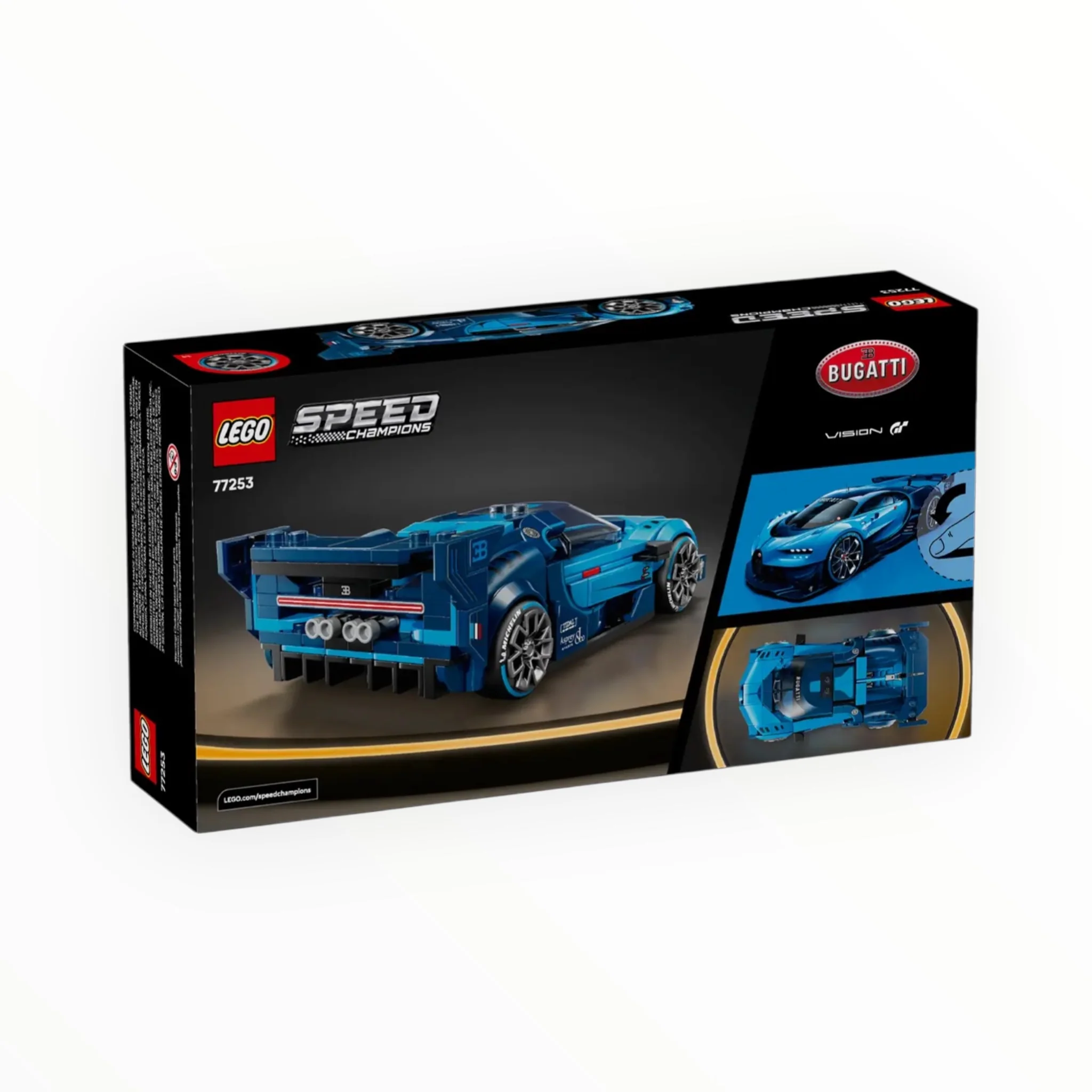 77253 Speed Champions Bugatti Vision GT Hyper Sports Car - Image 3