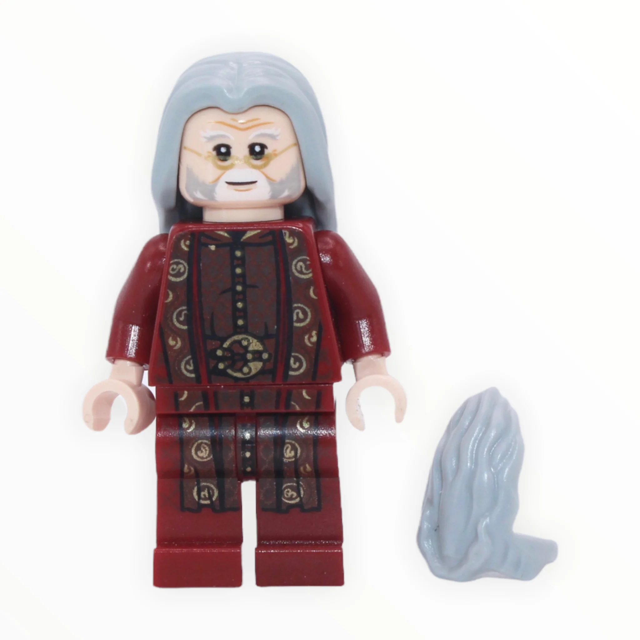 Professor Albus Dumbledore (dark red robes, light bluish gray hair, 2018) - Image 2