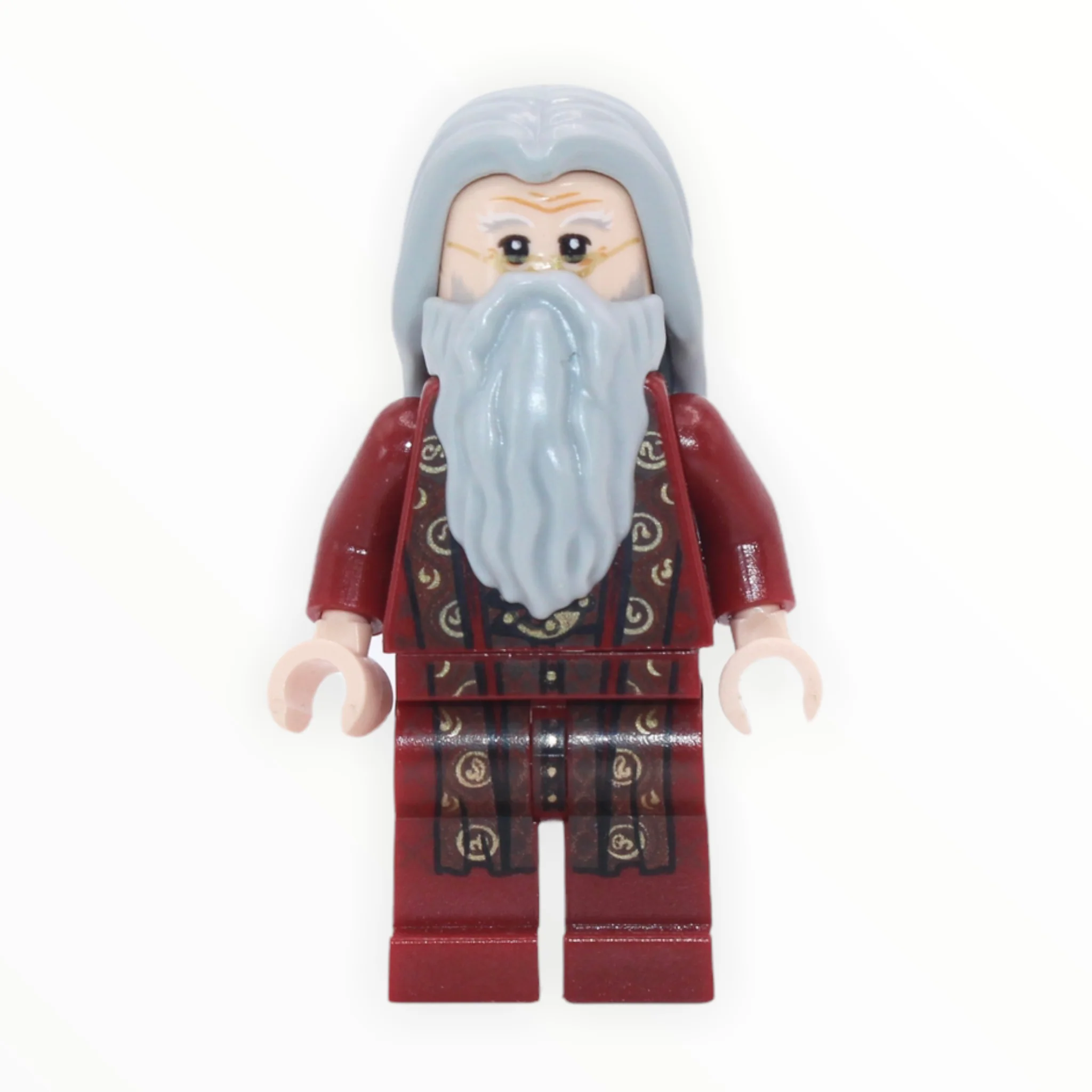 Professor Albus Dumbledore (dark red robes, light bluish gray hair, 2018) - Image 3
