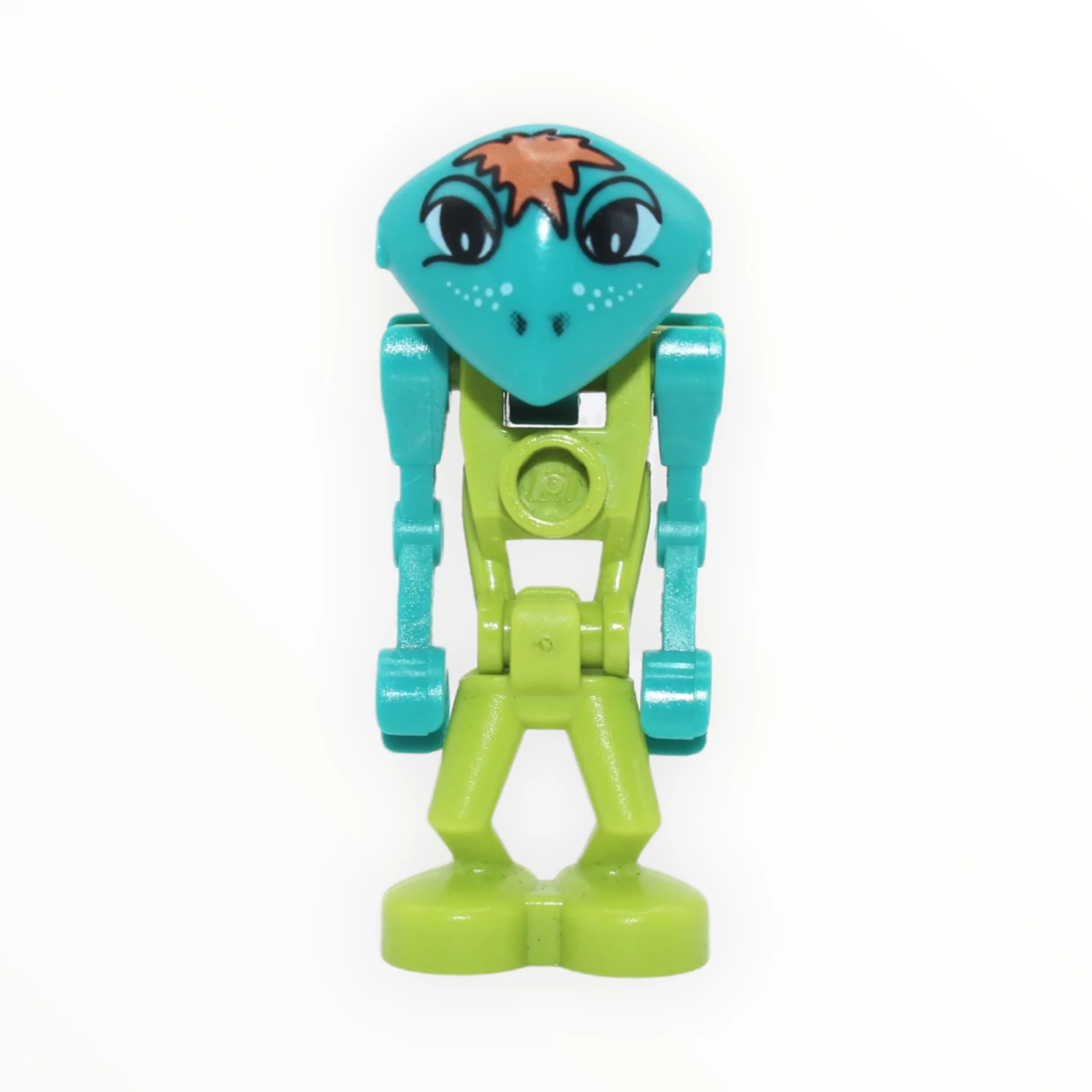 Altair (lime body, dark turquoise skin)