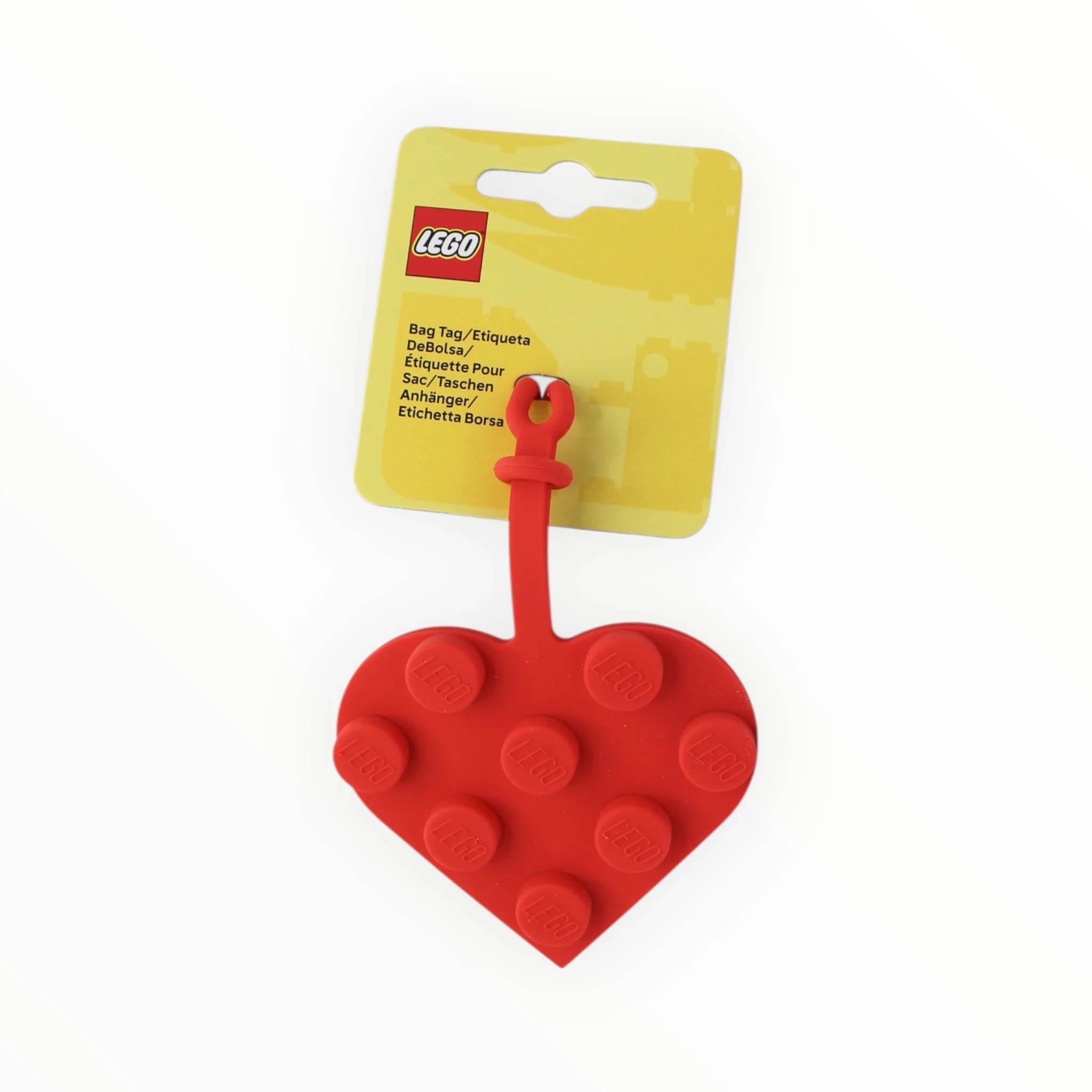 Bag Tag 53658 LEGO Red 3x3 Heart