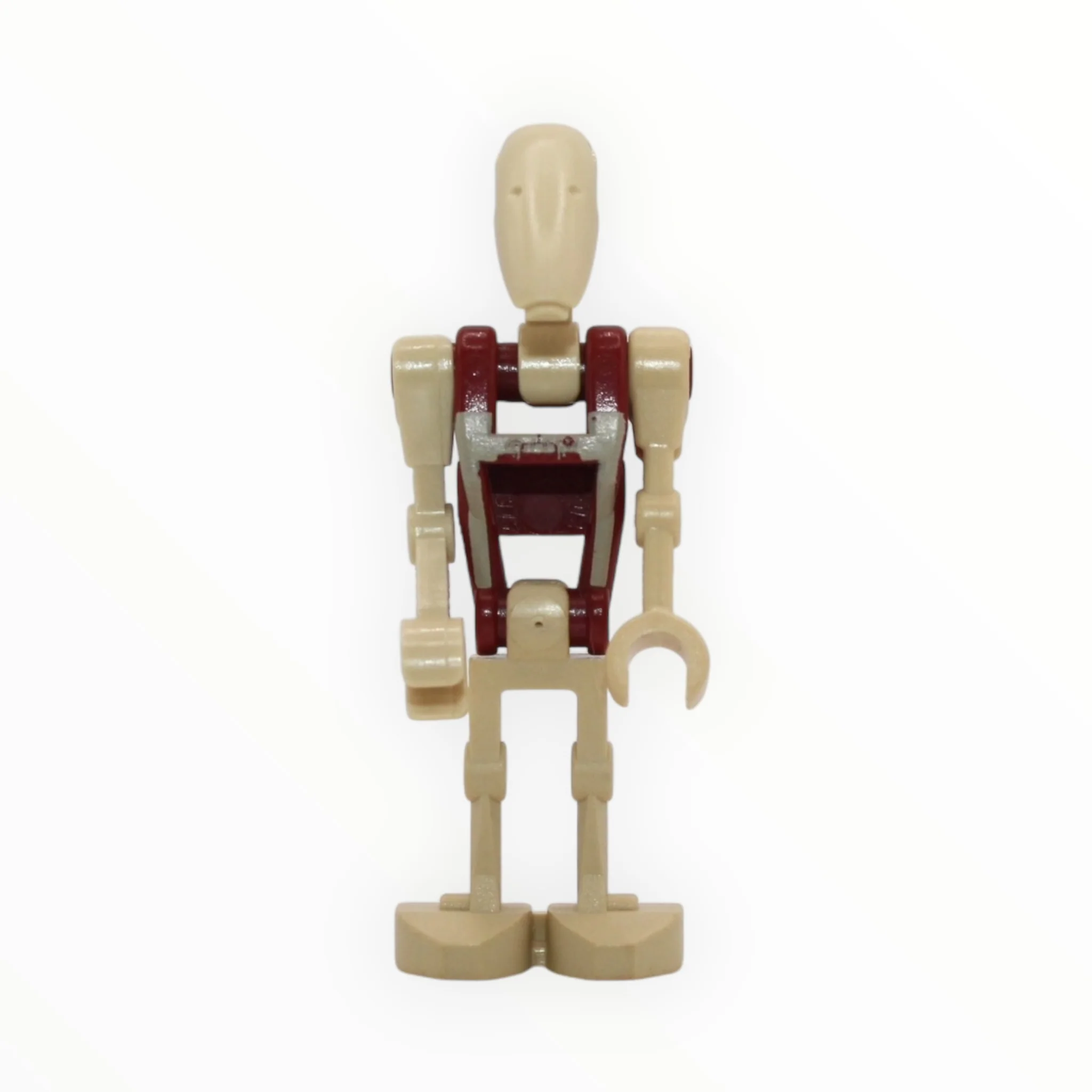 Battle Droid Security (dark red torso, tan insignia with chest badge, 2011)