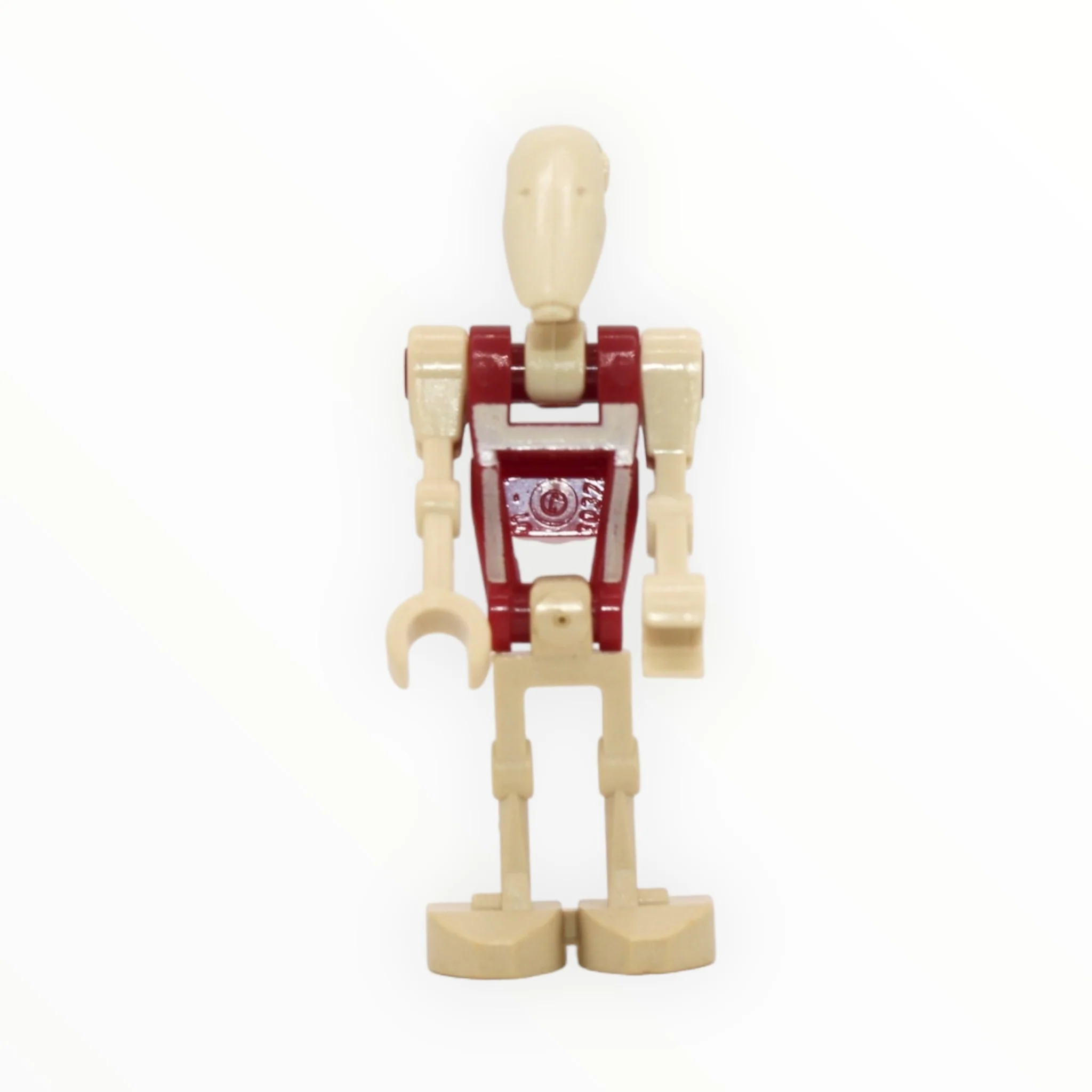 Battle Droid Security (tan insignia, dark red torso, plain head)