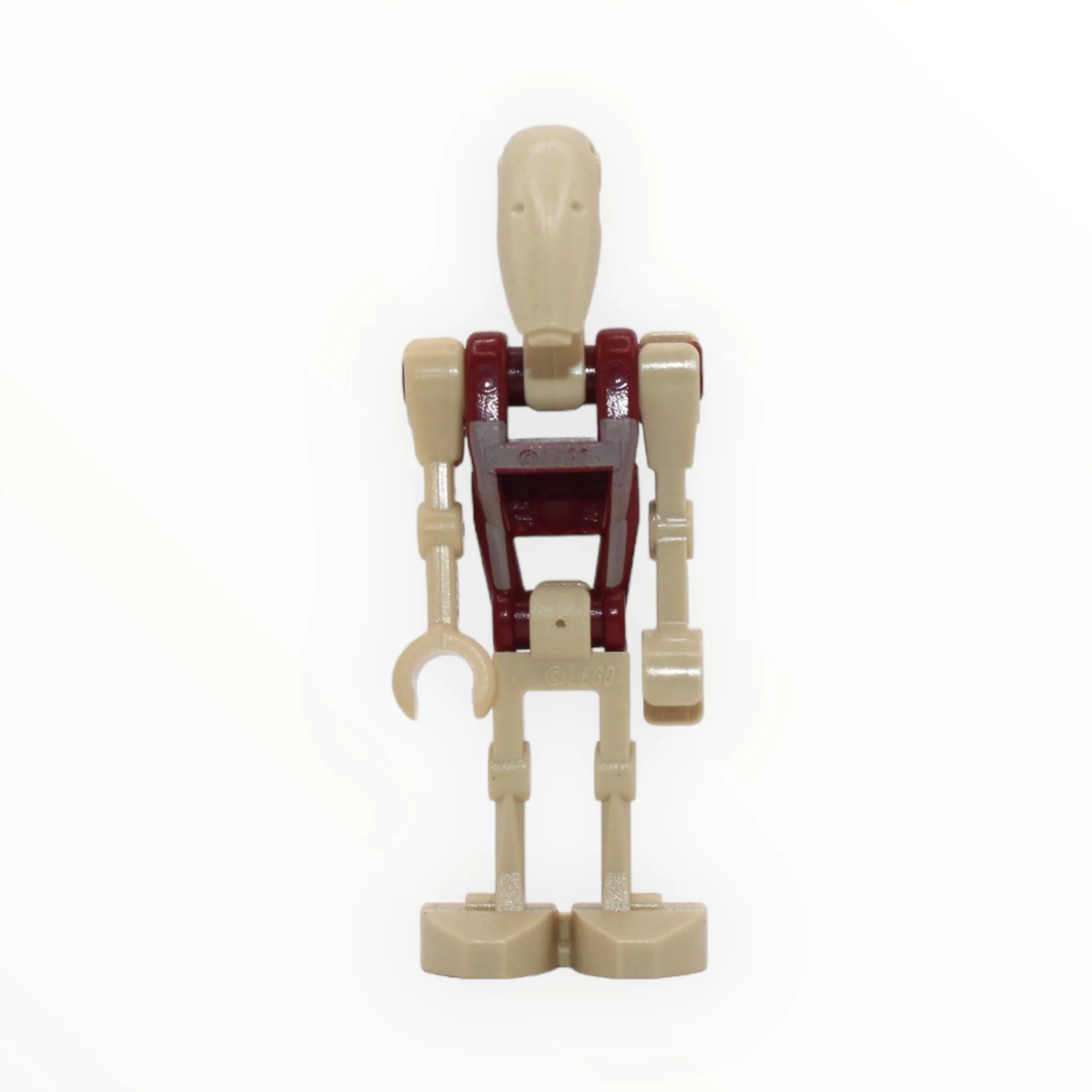 Battle Droid Security (tan insignia, dark red torso, dark red dot on head)