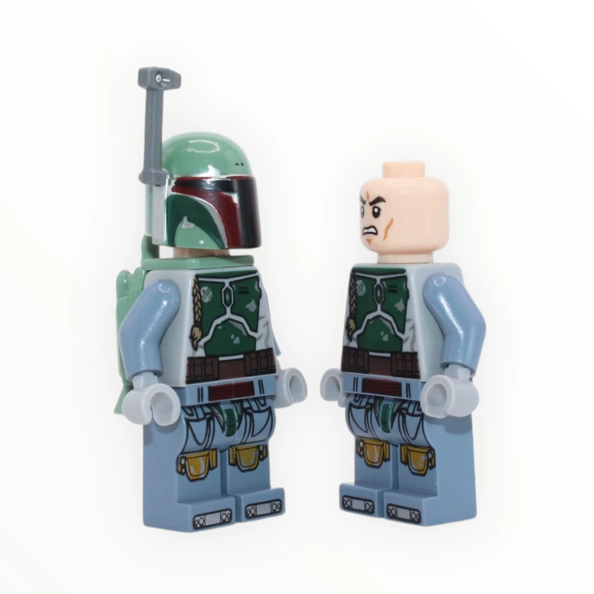 Boba Fett (NO cape, Clone head, light bluish gray hands)